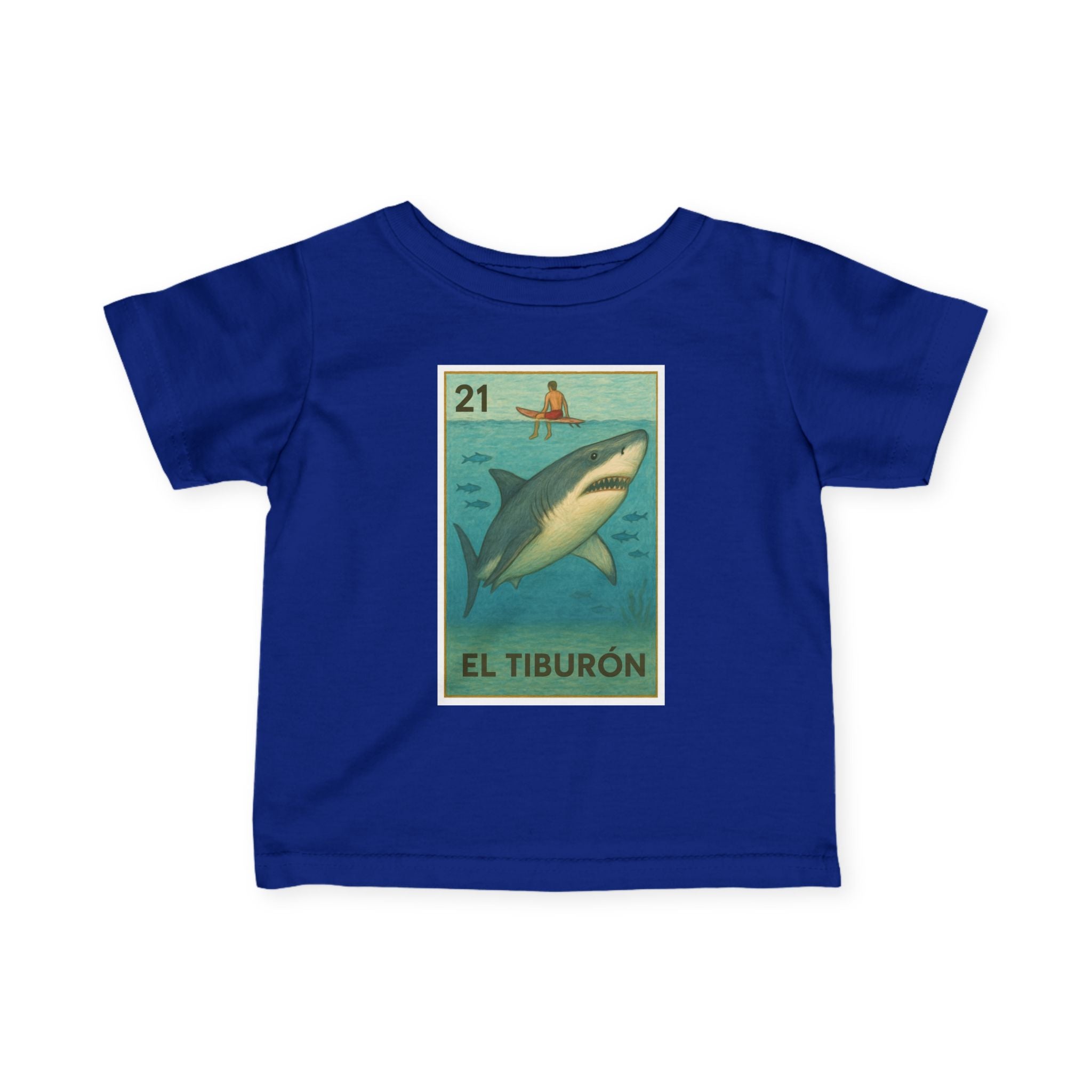 Shark Lotería - Infant 100% Cotton T-Shirt (El Tiburón)
