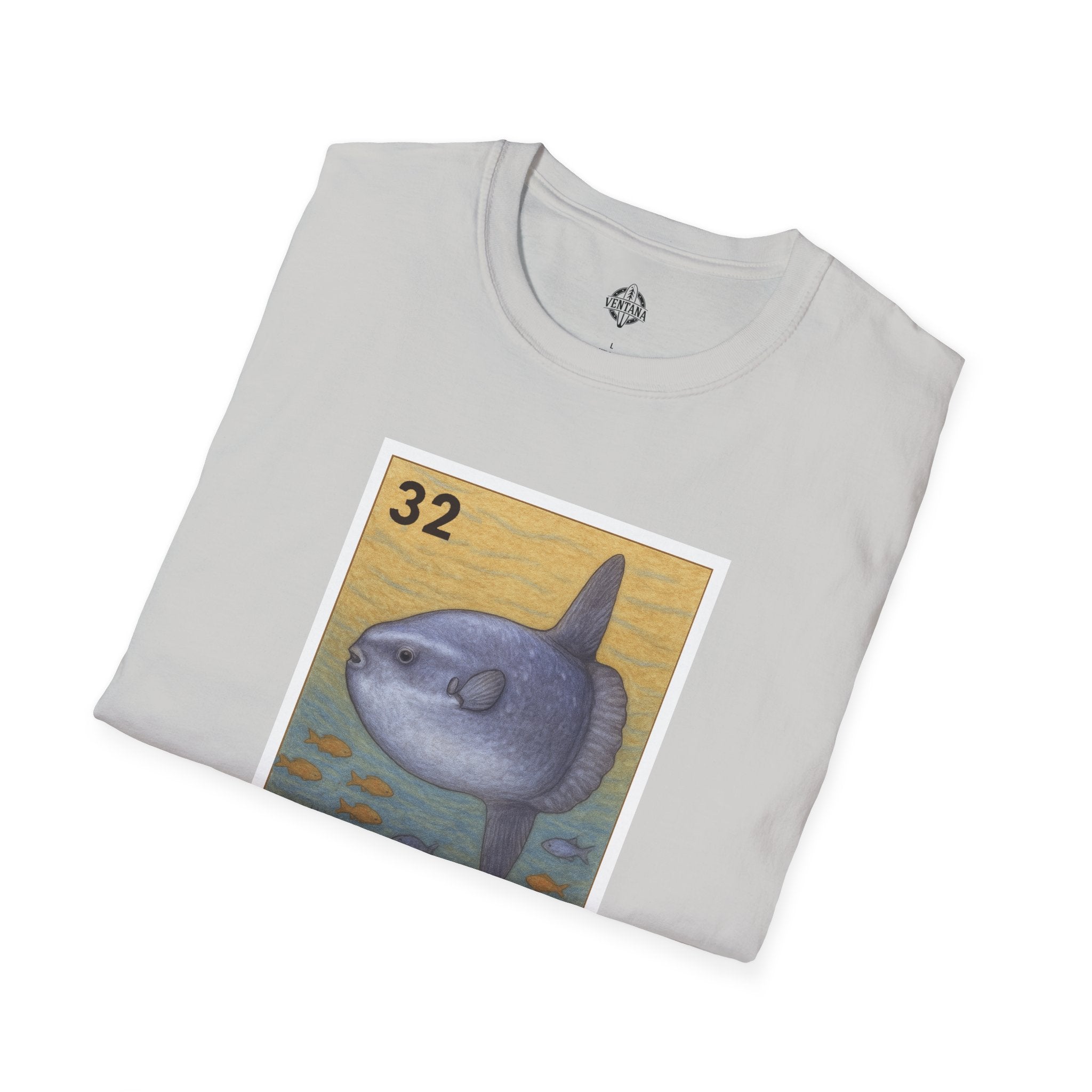 Sunfish Lotería Unisex - Soft Style U.S. Cotton T-Shirt (El Pez Luna)