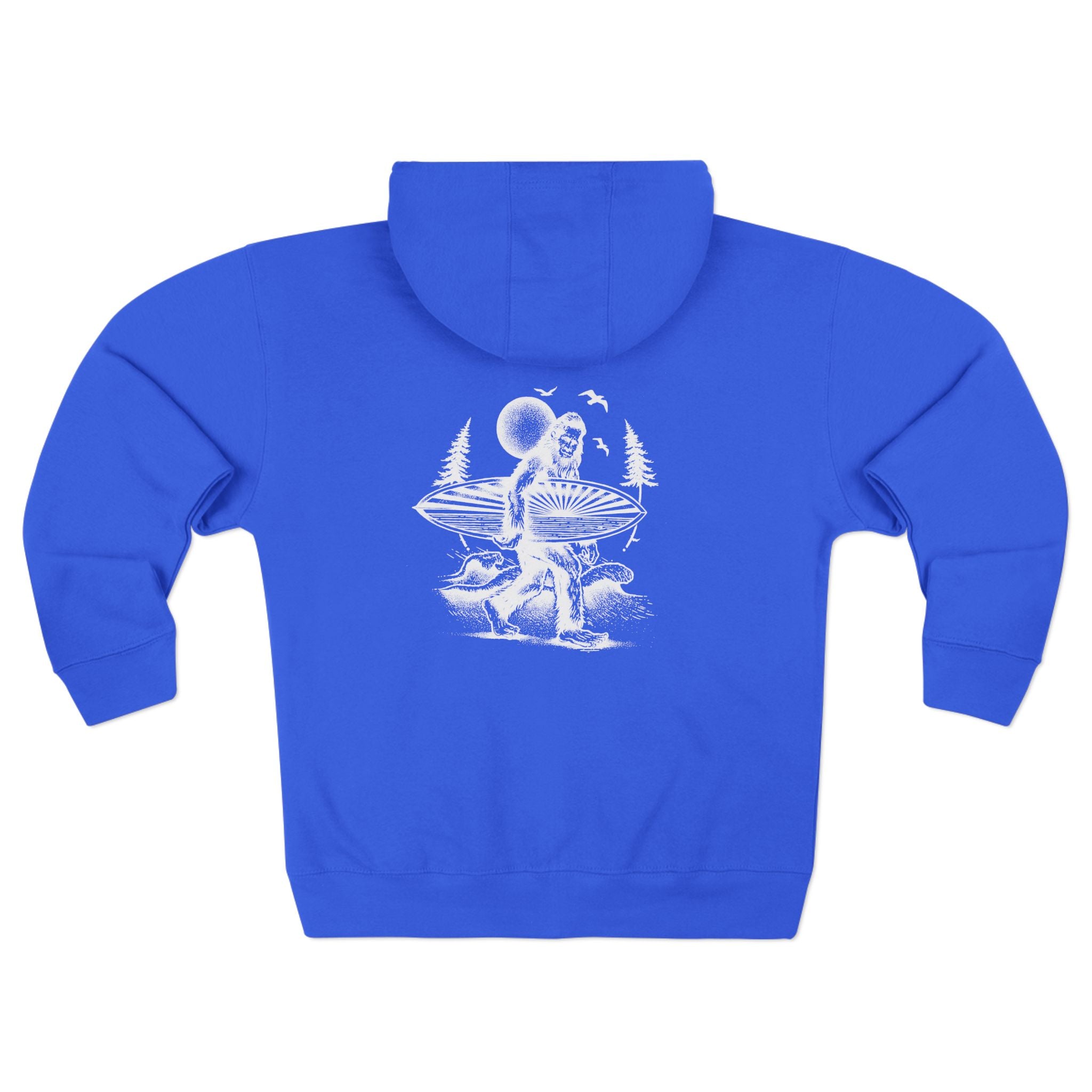 Ventana Surfsquatch by Thiago Bianchini Unisex - Zip Cotton Blend Fleece Hoodie