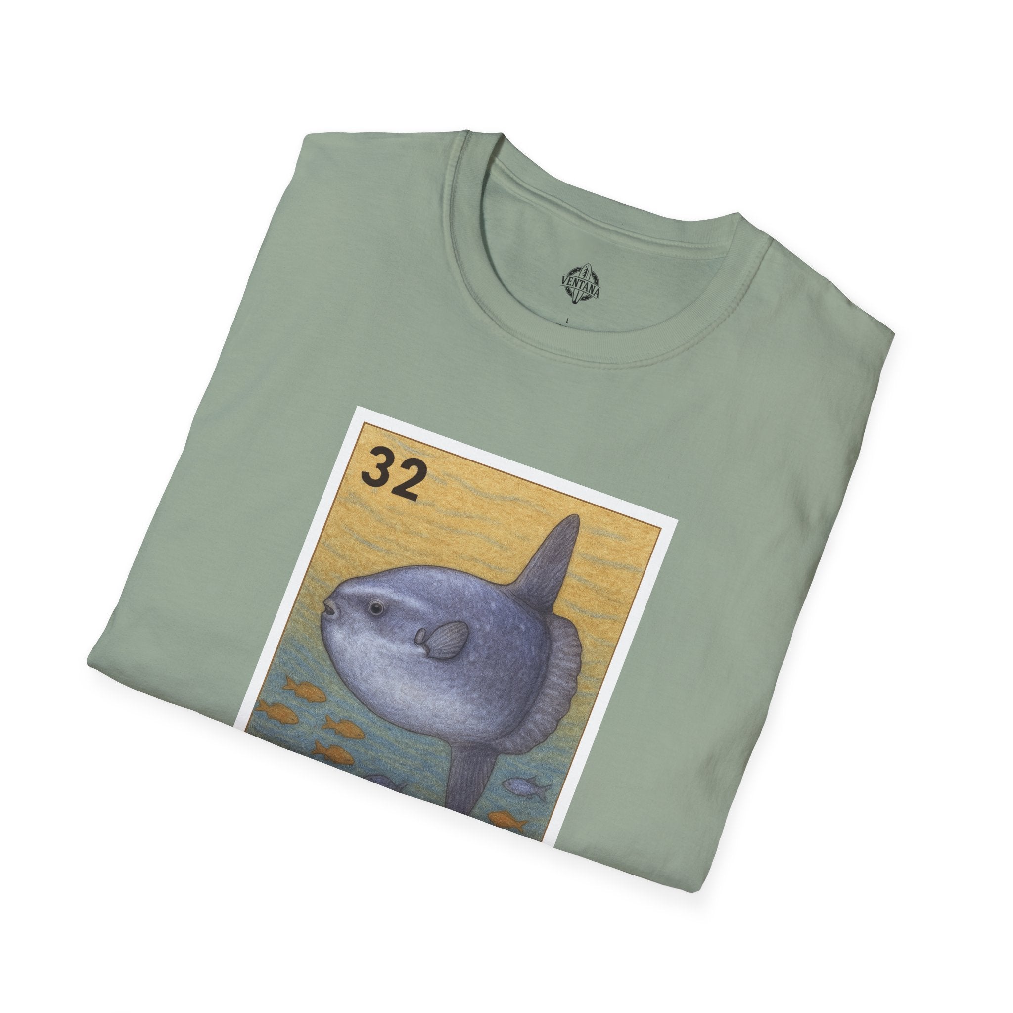 Sunfish Lotería Unisex - Soft Style U.S. Cotton T-Shirt (El Pez Luna)
