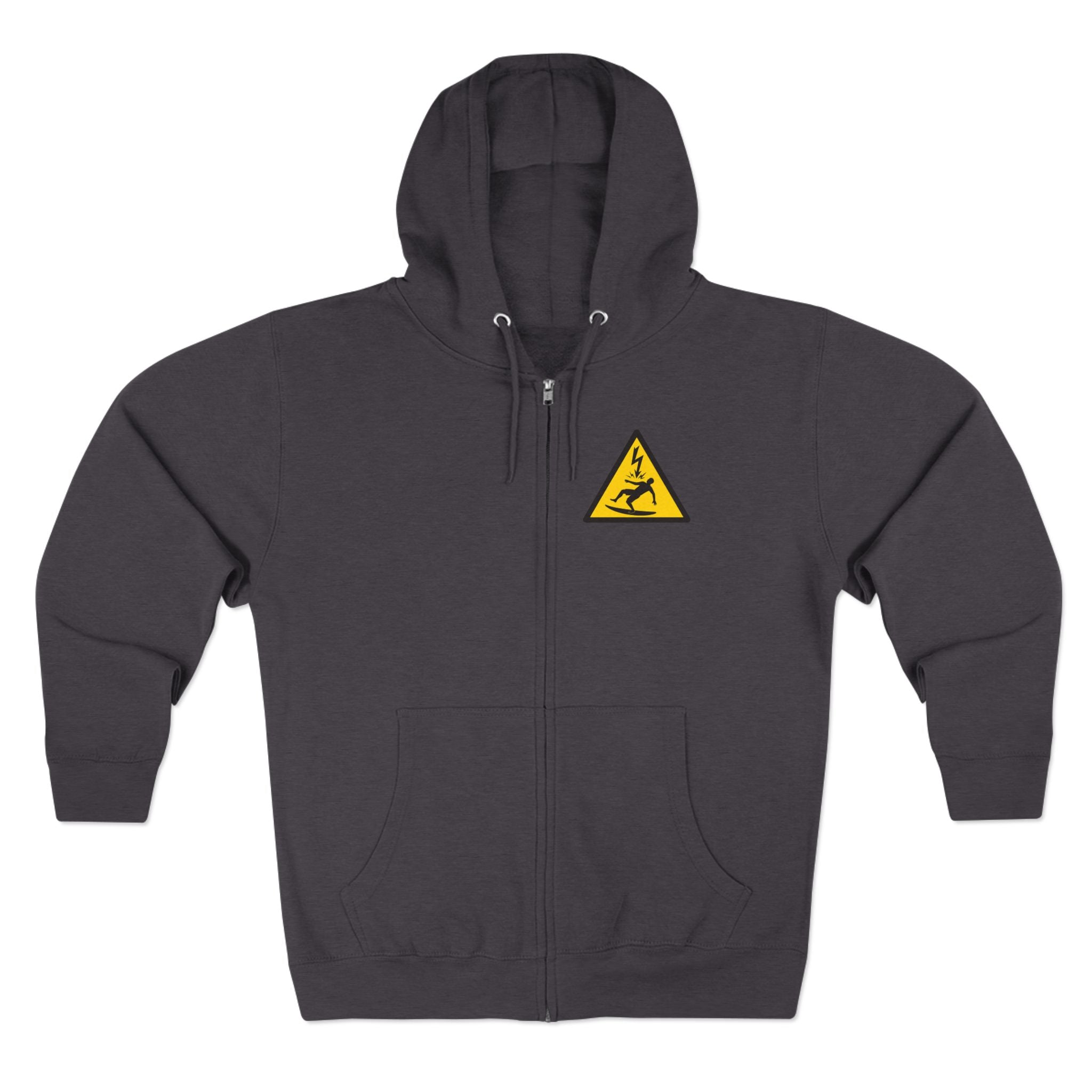 Electric Surfer Unisex - Zip Cotton Blend Fleece Hoodie