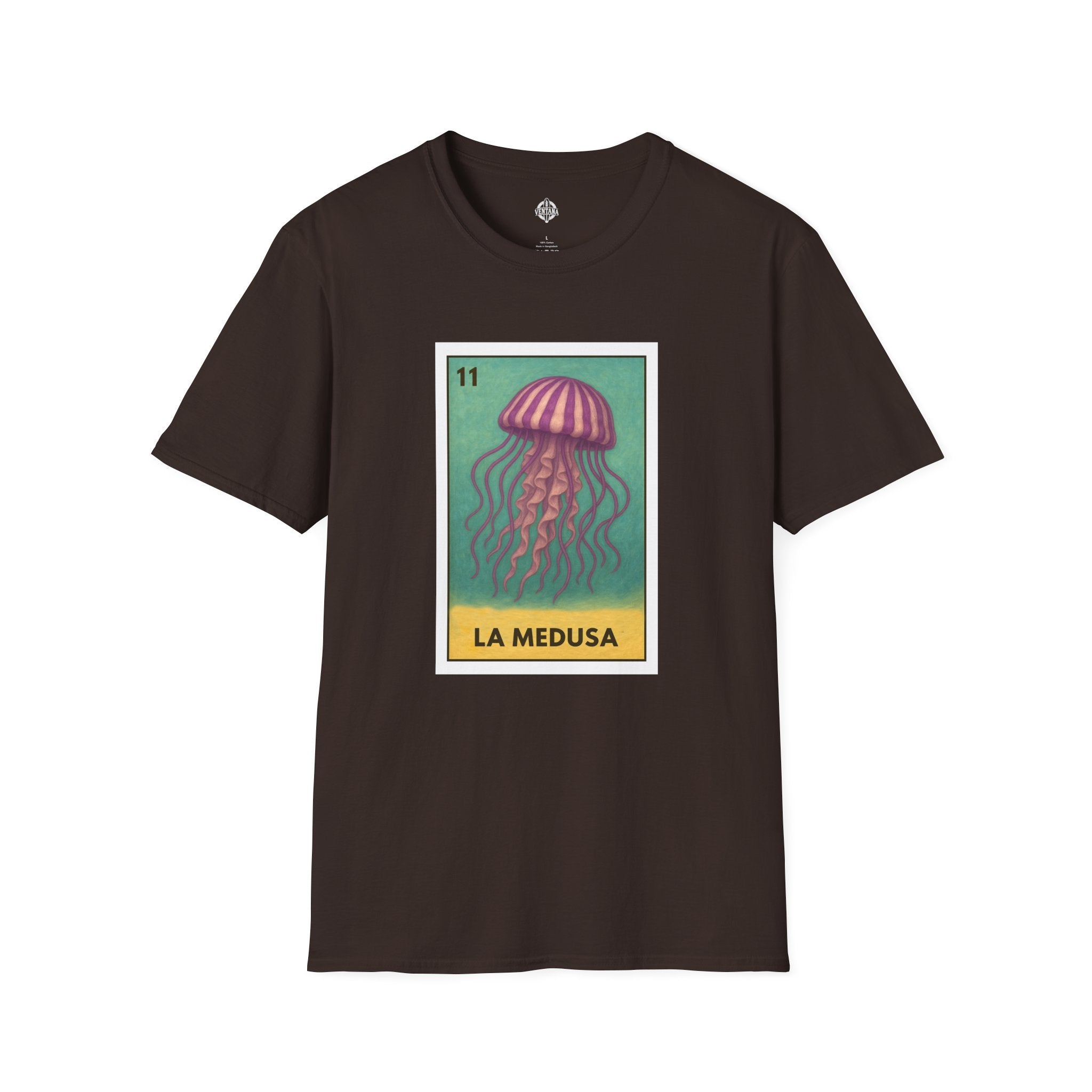 Sea Jelly Lotería Unisex - Soft Style U.S. Cotton T-Shirt (La Medusa)