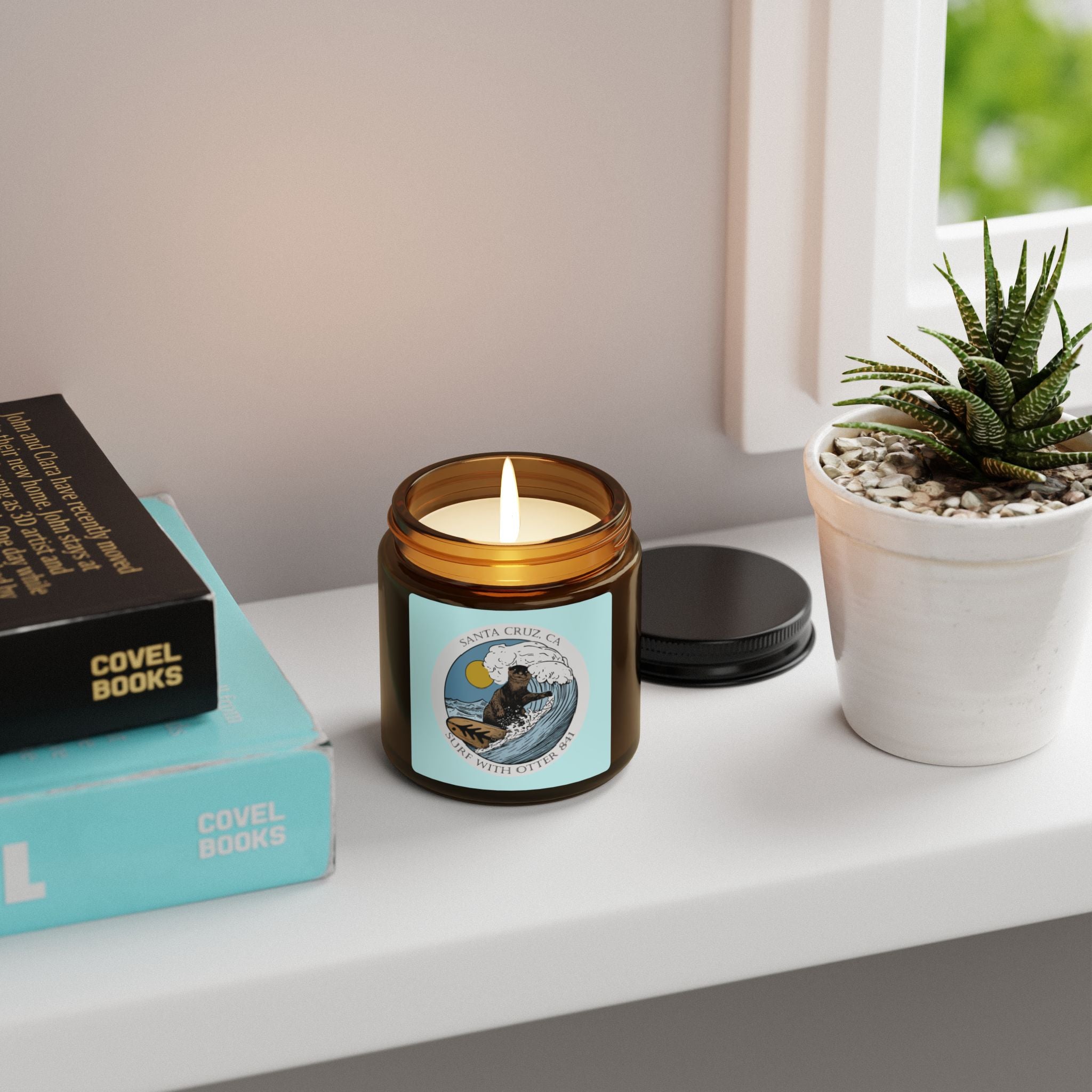 Surf with Otter 841 by Thiago Bianchini - Scented Soy Candle