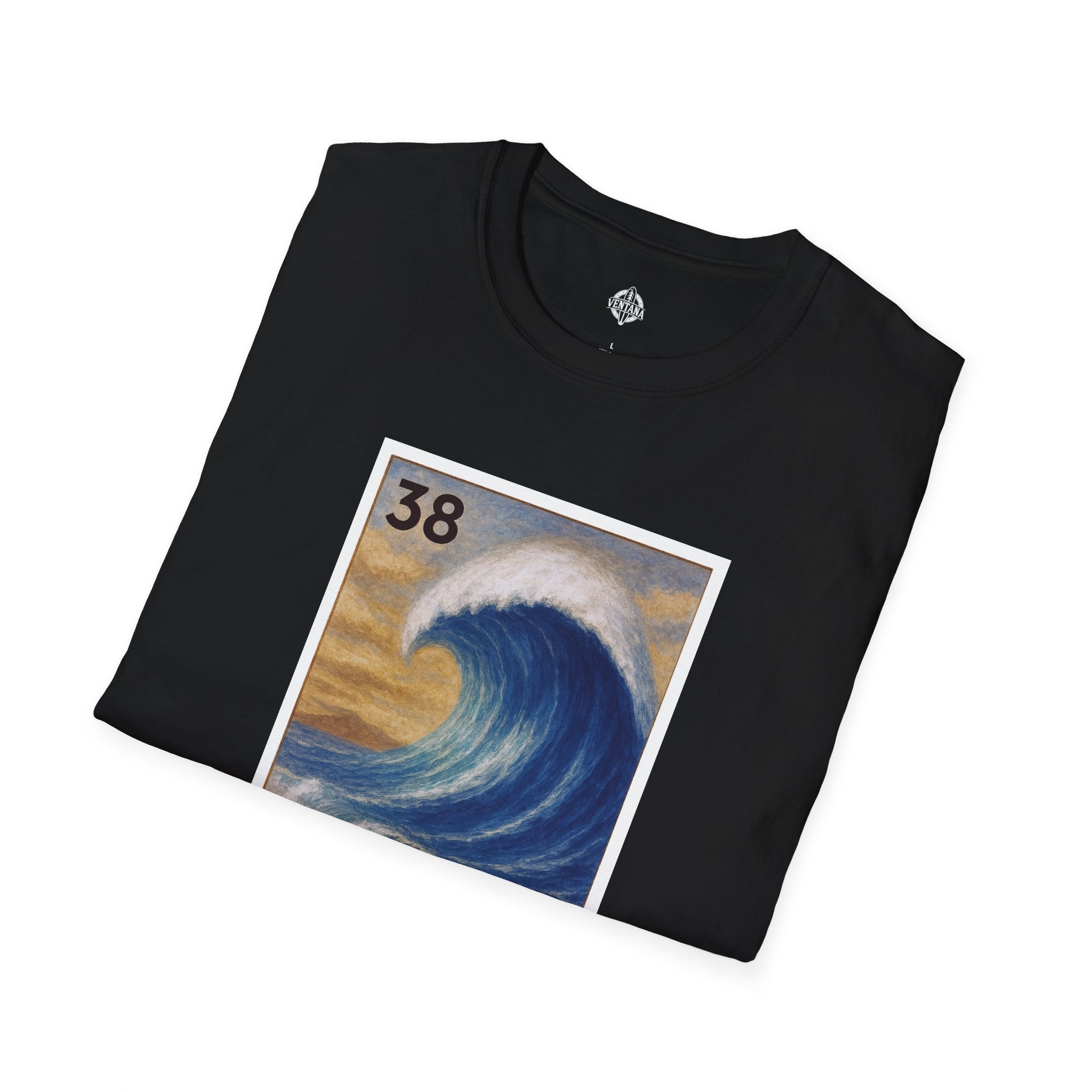 Wave Lotería Unisex - Soft Style U.S. Cotton T-Shirt (La Ola)