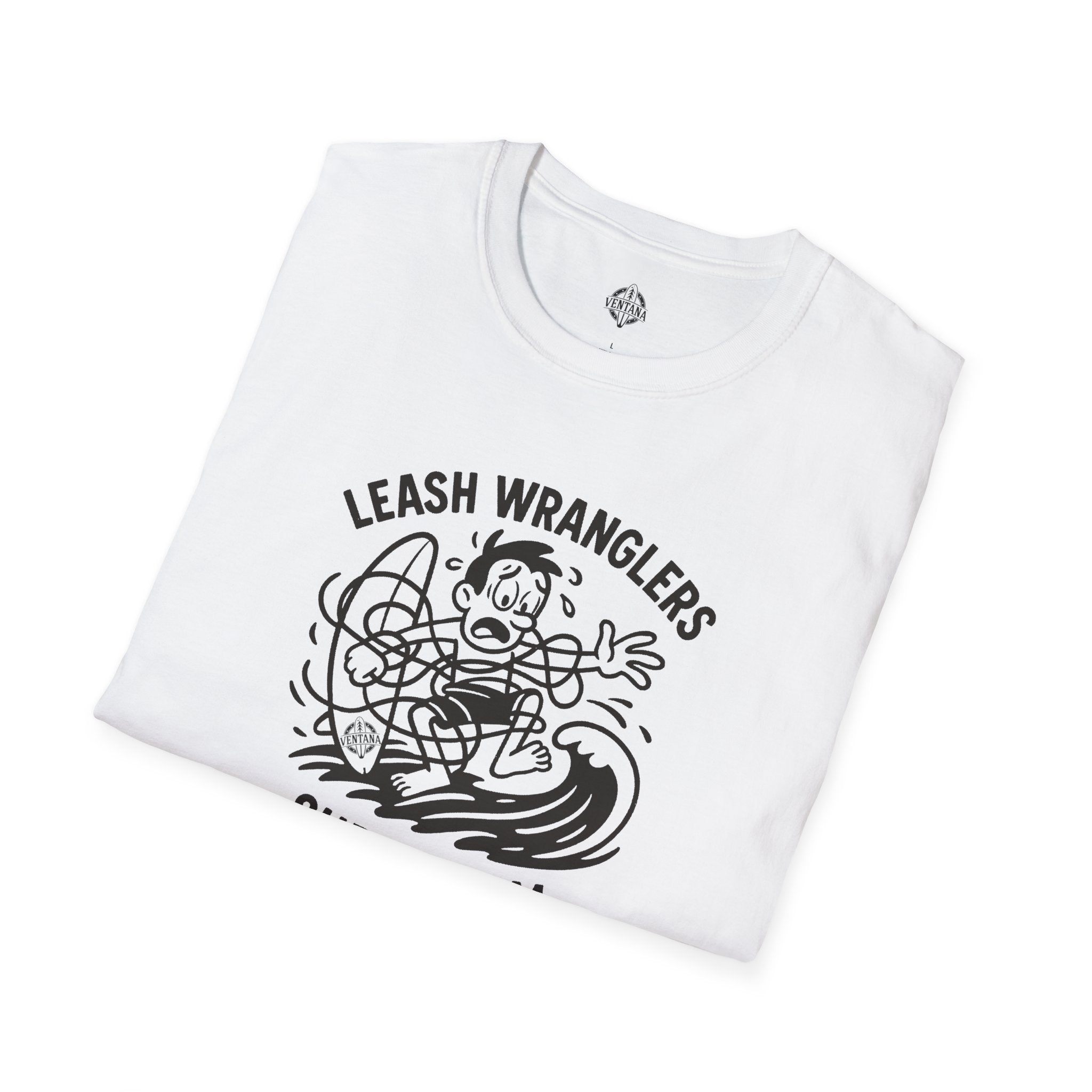 Leash Wranglers Surf Team Unisex - Soft Style U.S. Cotton T-Shirt