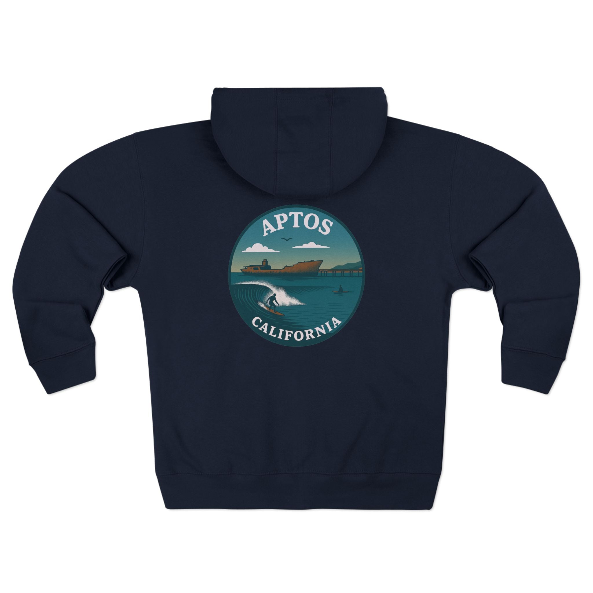 Aptos California Classic Unisex - Zip Cotton Blend Fleece Hoodie