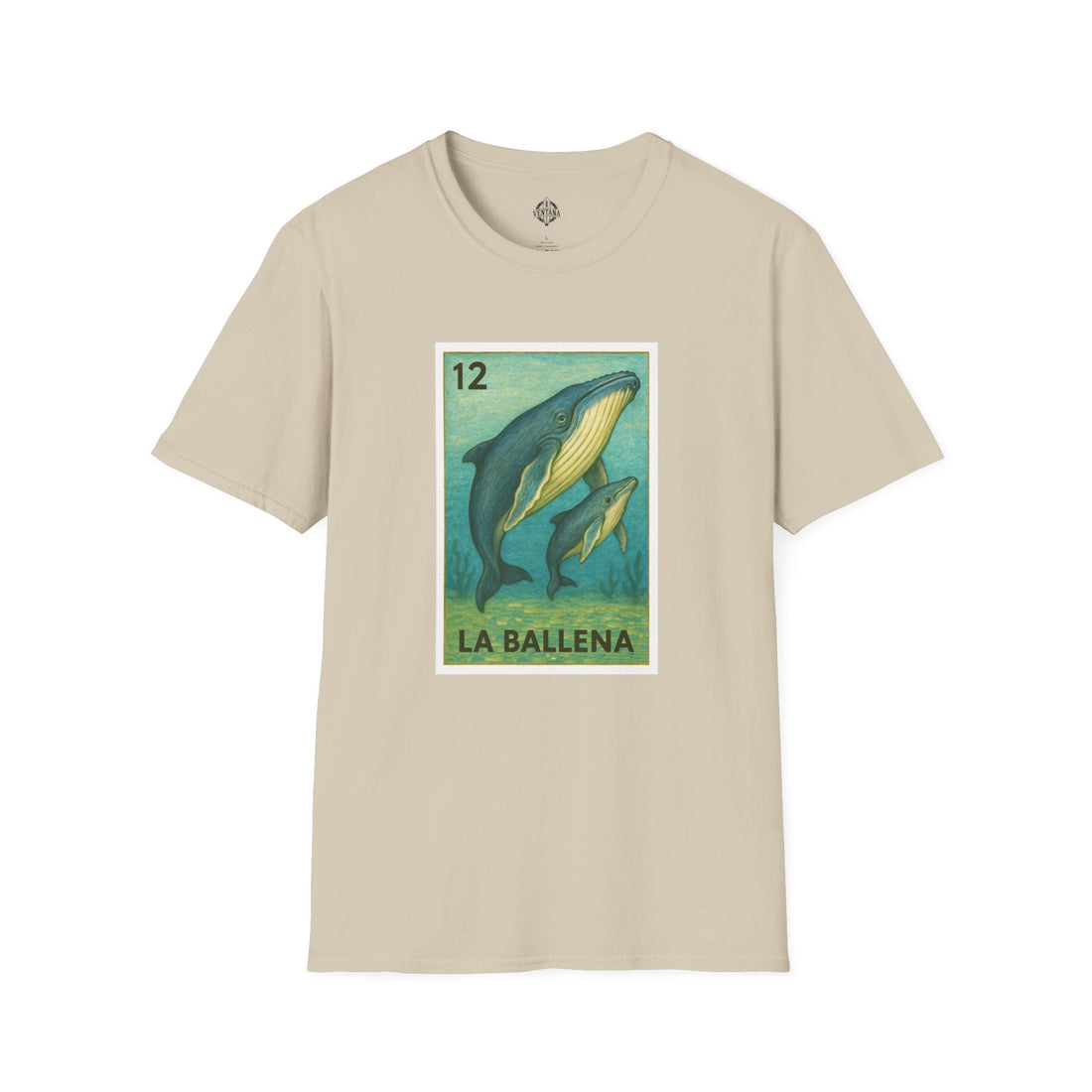 Whale Lotería Unisex - Soft Style U.S. Cotton T-Shirt (La Ballena)