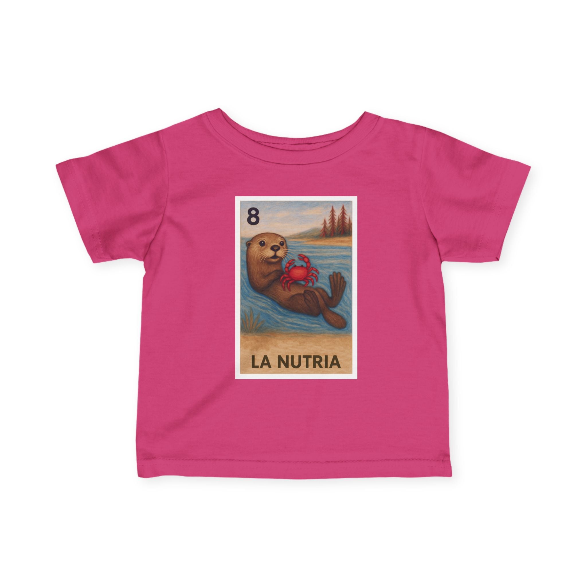 Sea Otter Lotería - Infant 100% Cotton T-Shirt (La Nutria)