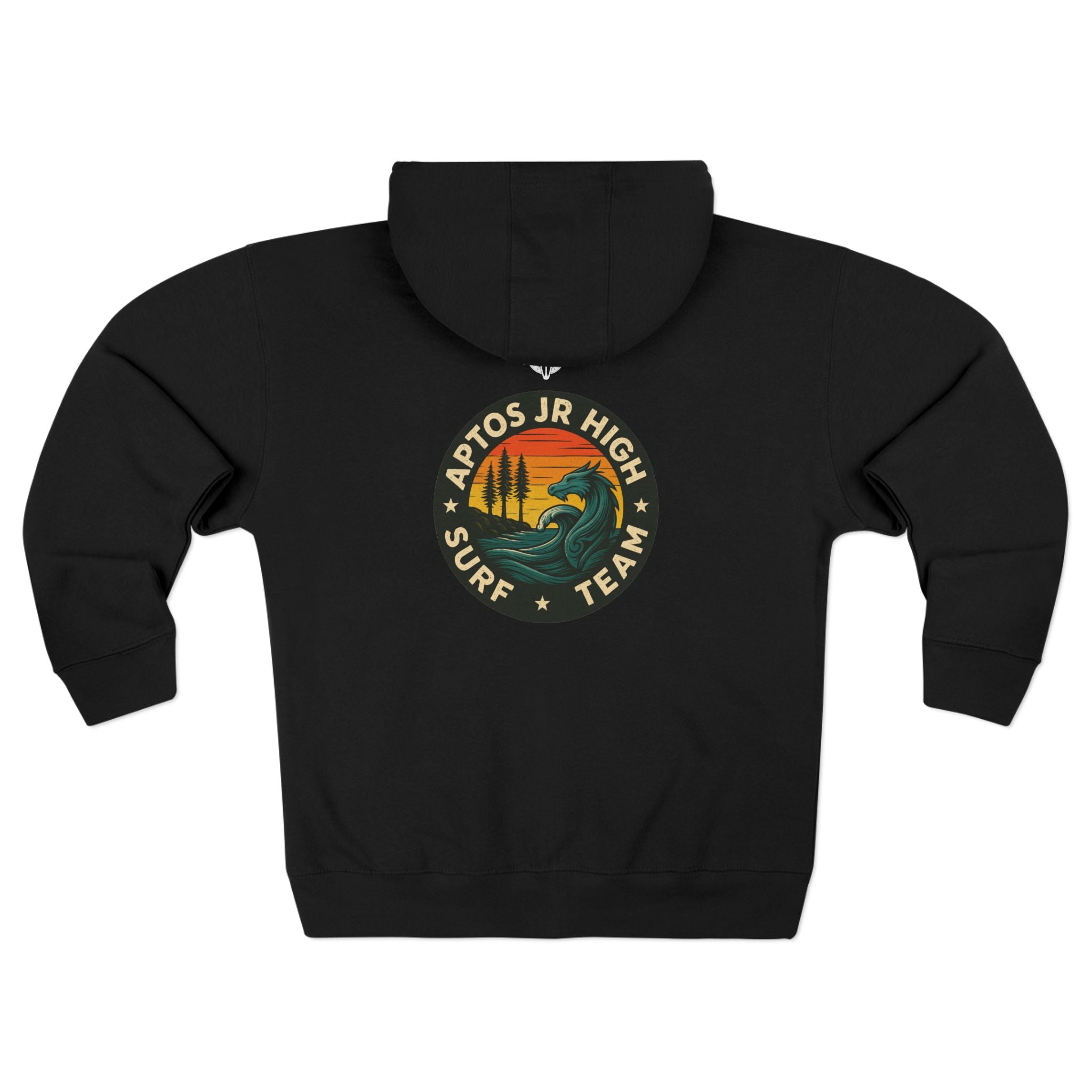 Aptos Junior High Surf Team Unisex - Zip Cotton Blend Fleece Hoodie