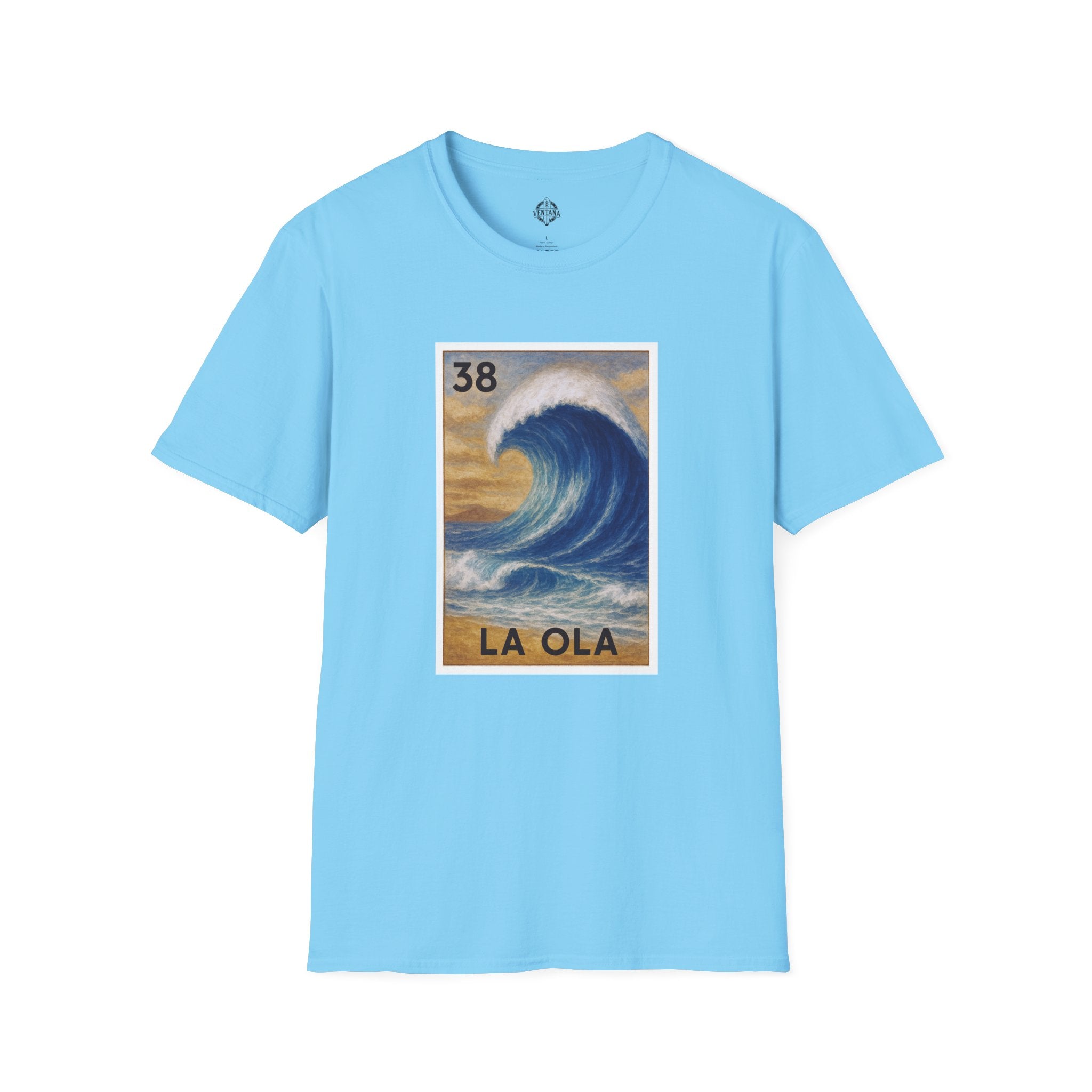 Wave Lotería Unisex - Soft Style U.S. Cotton T-Shirt (La Ola)