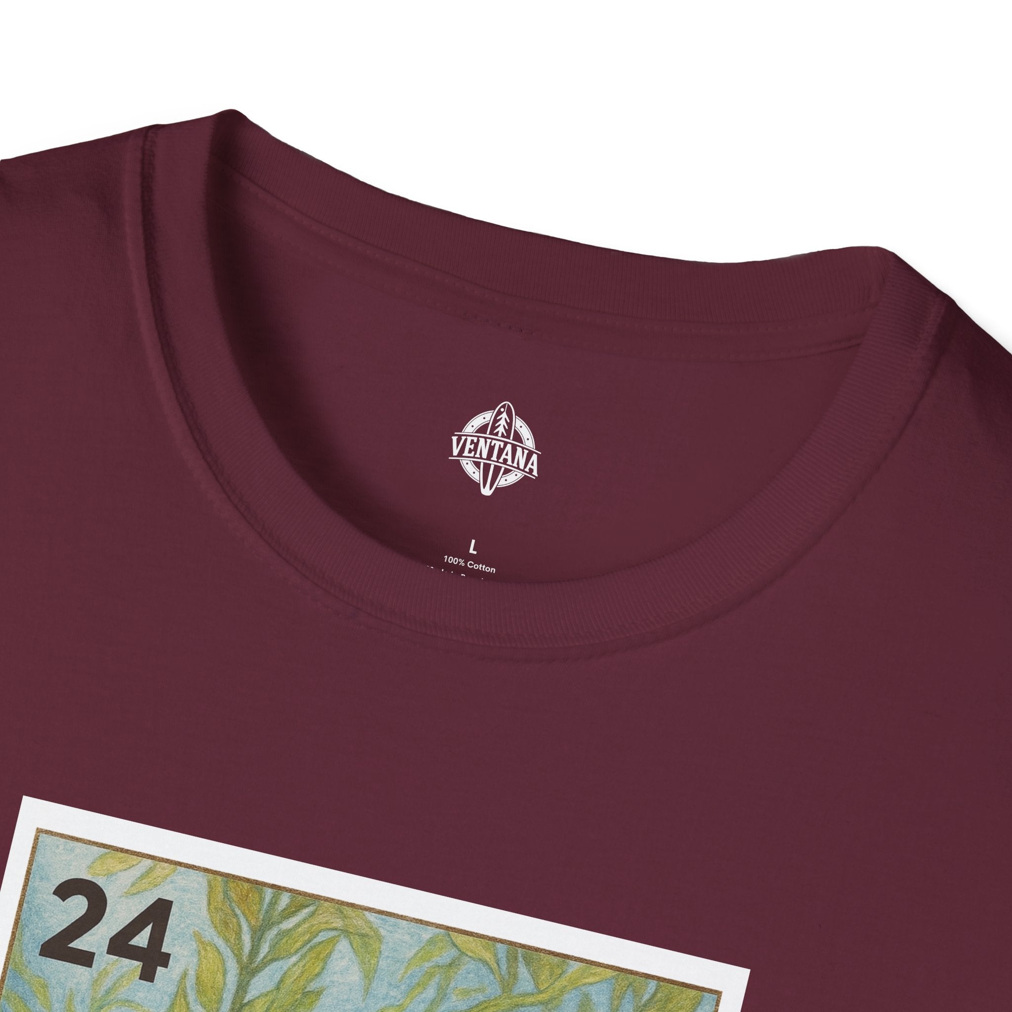 Kelp Forest Lotería Unisex - Soft Style U.S. Cotton T-Shirt (El Bosque de Algas)