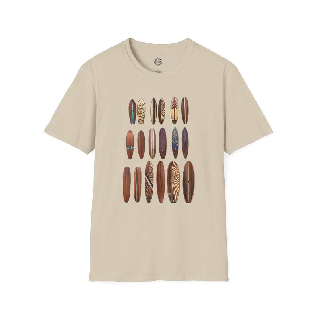 Ventana Wooden Surfboards Unisex - Soft Style U.S. Cotton T-Shirt