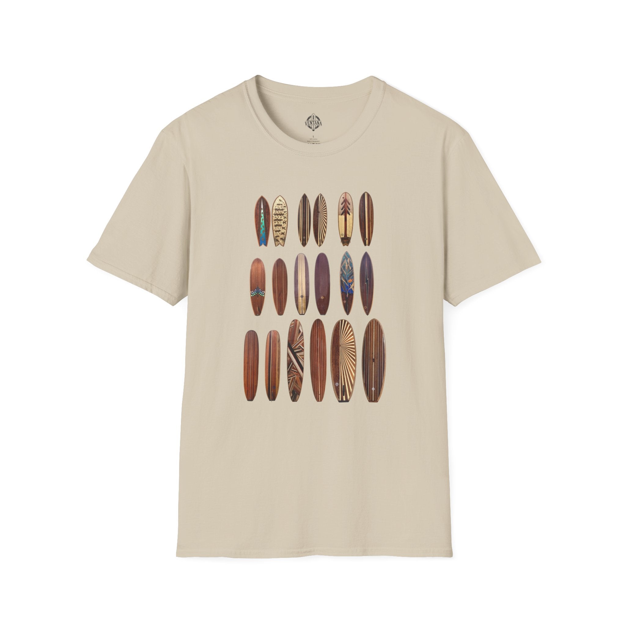 Ventana Wooden Surfboards Unisex - Soft Style U.S. Cotton T-Shirt