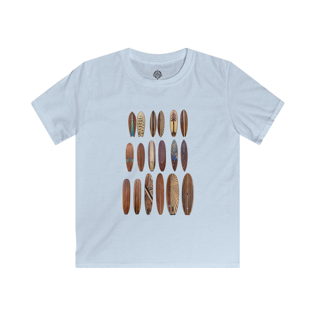 Ventana Wooden Surfboards Kids - Soft Style U.S. Cotton T-Shirt