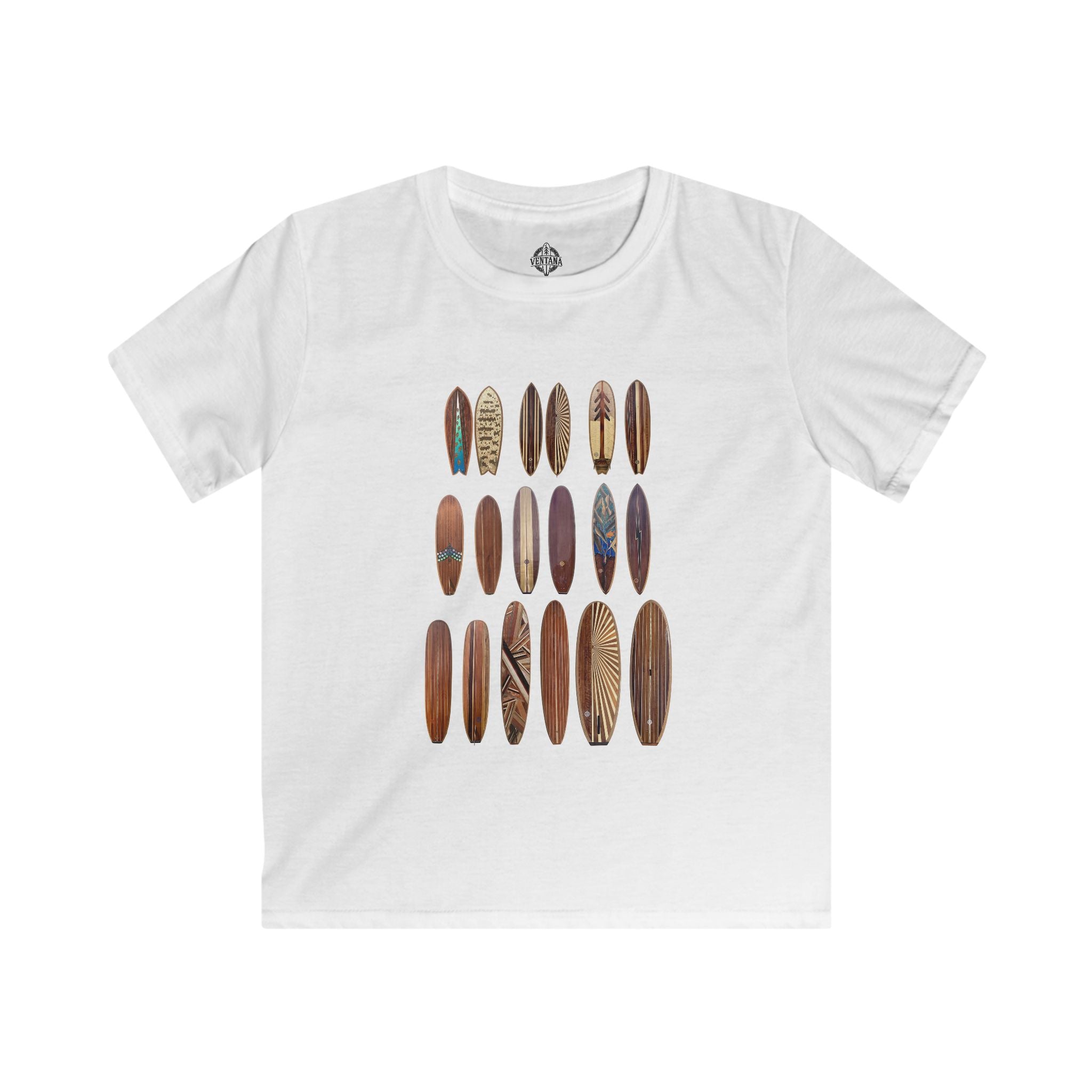 Ventana Wooden Surfboards Kids - Soft Style U.S. Cotton T-Shirt