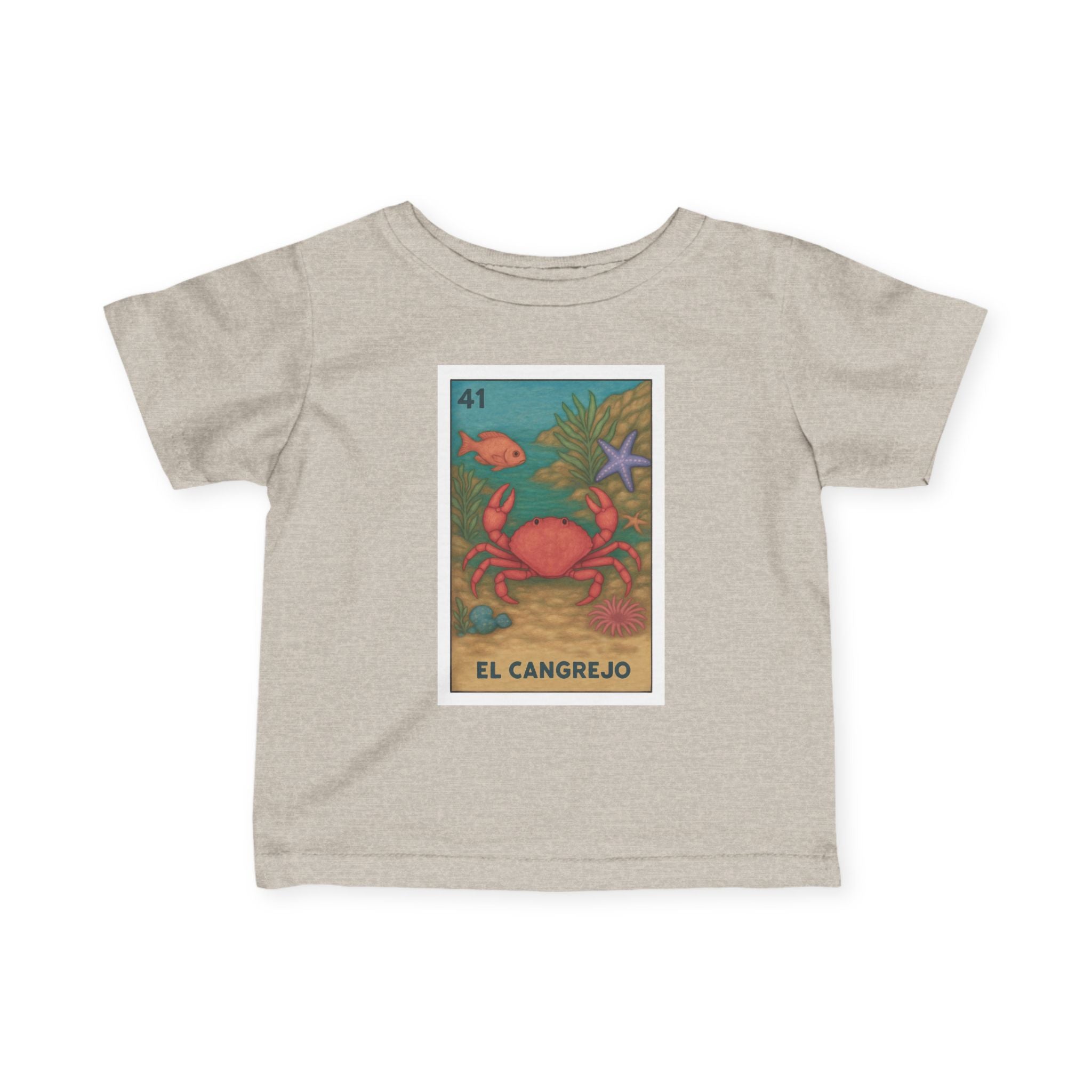Crab Lotería - Infant 100% Cotton T-Shirt (El Cangrejo)