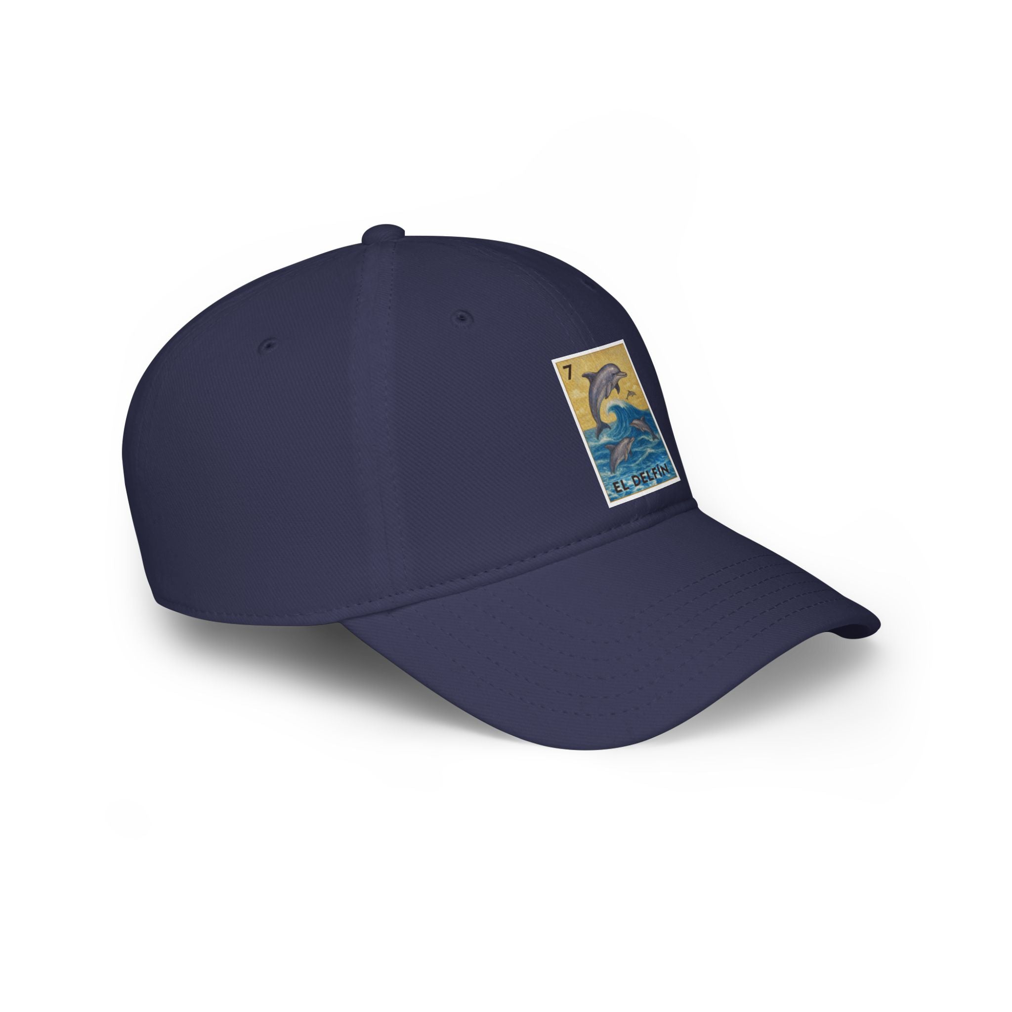 Dolphin Lotería Unisex - 100% Cotton Baseball Cap (El Delfín)