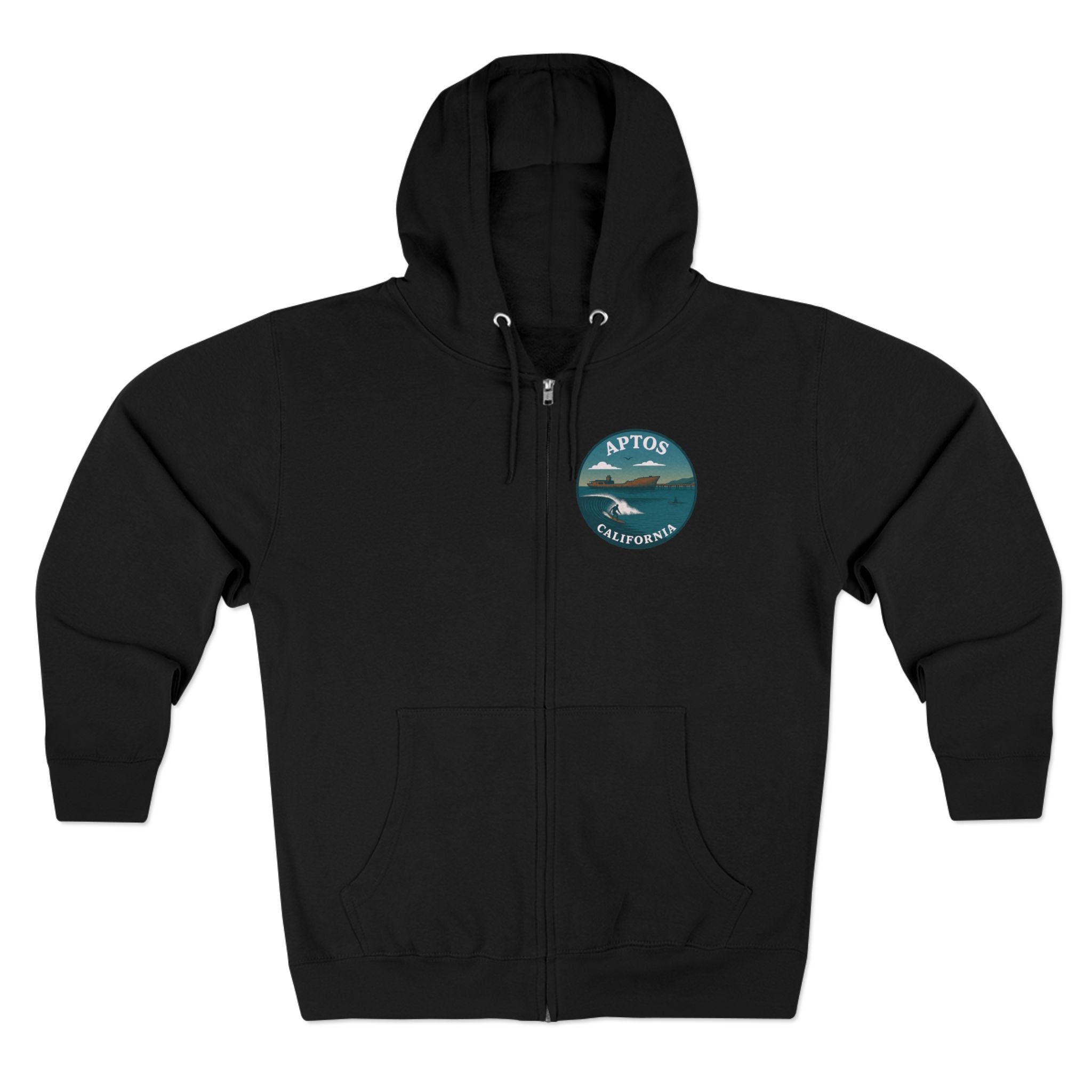 Aptos California Classic Unisex - Zip Cotton Blend Fleece Hoodie