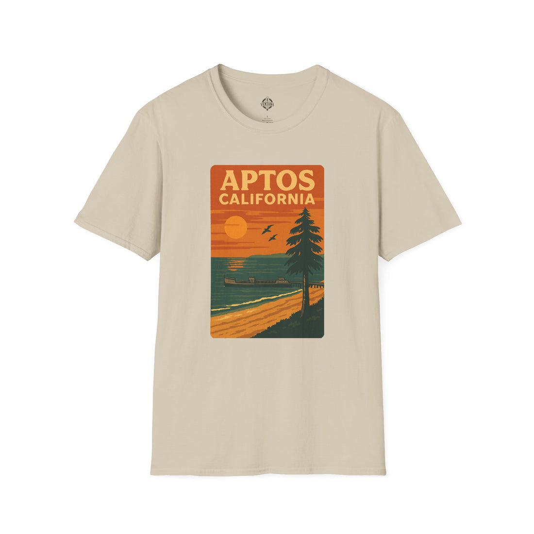 Aptos California Sunset Unisex - U.S. Cotton T-Shirt