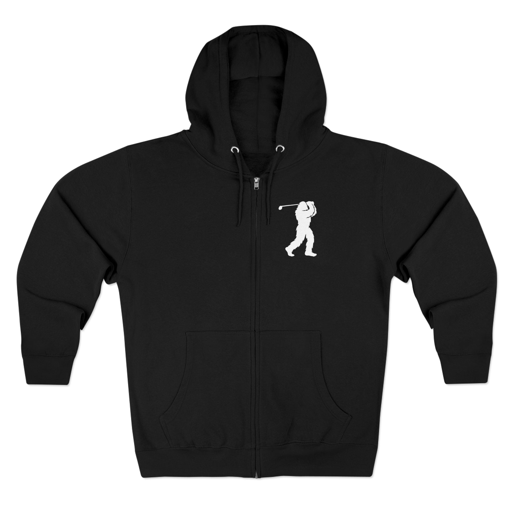 Ventana Golfsquatch Unisex - Zip Cotton Blend Fleece Hoodie