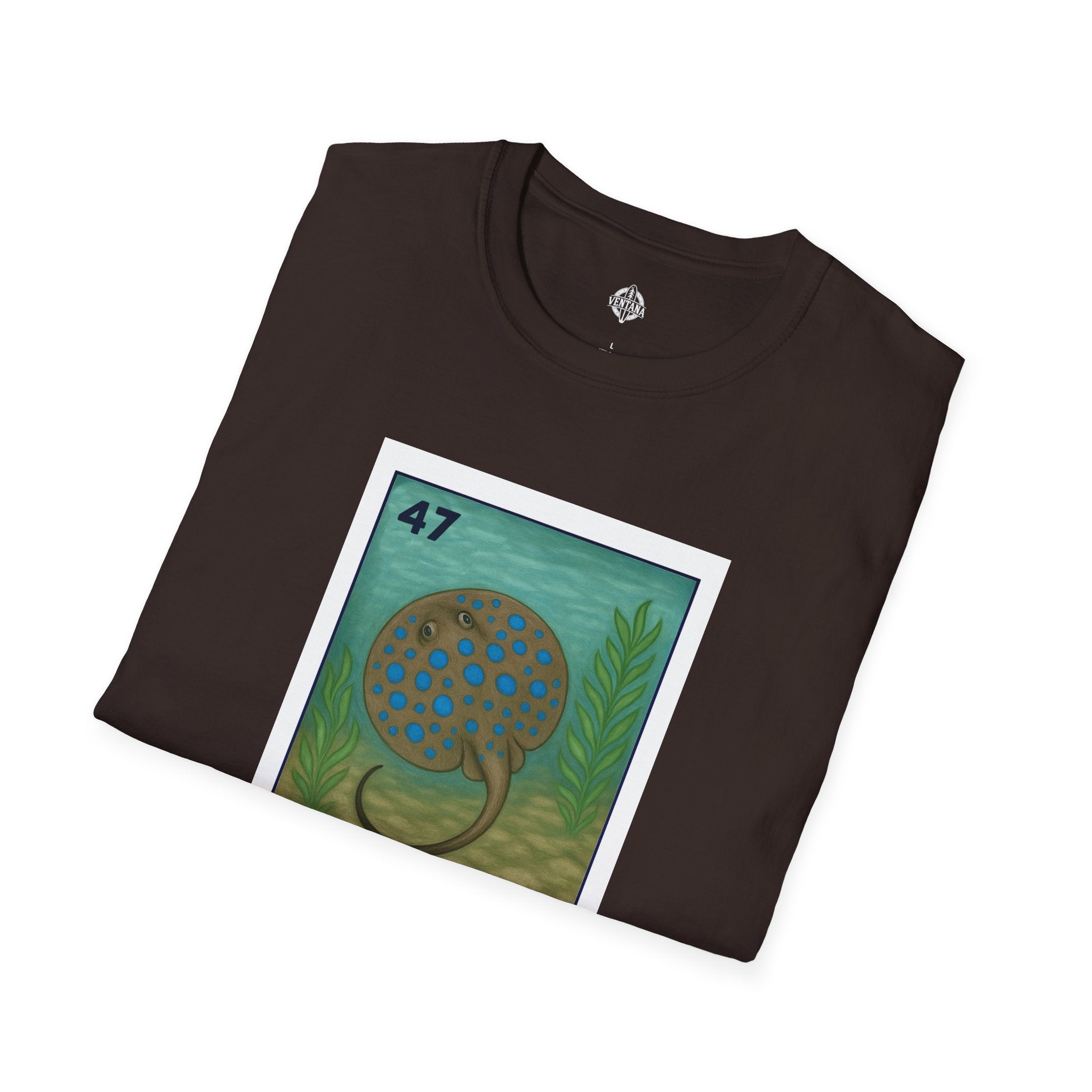 Stingray Lotería Unisex - Soft Style U.S. Cotton T-Shirt (La Raya Venenosa)