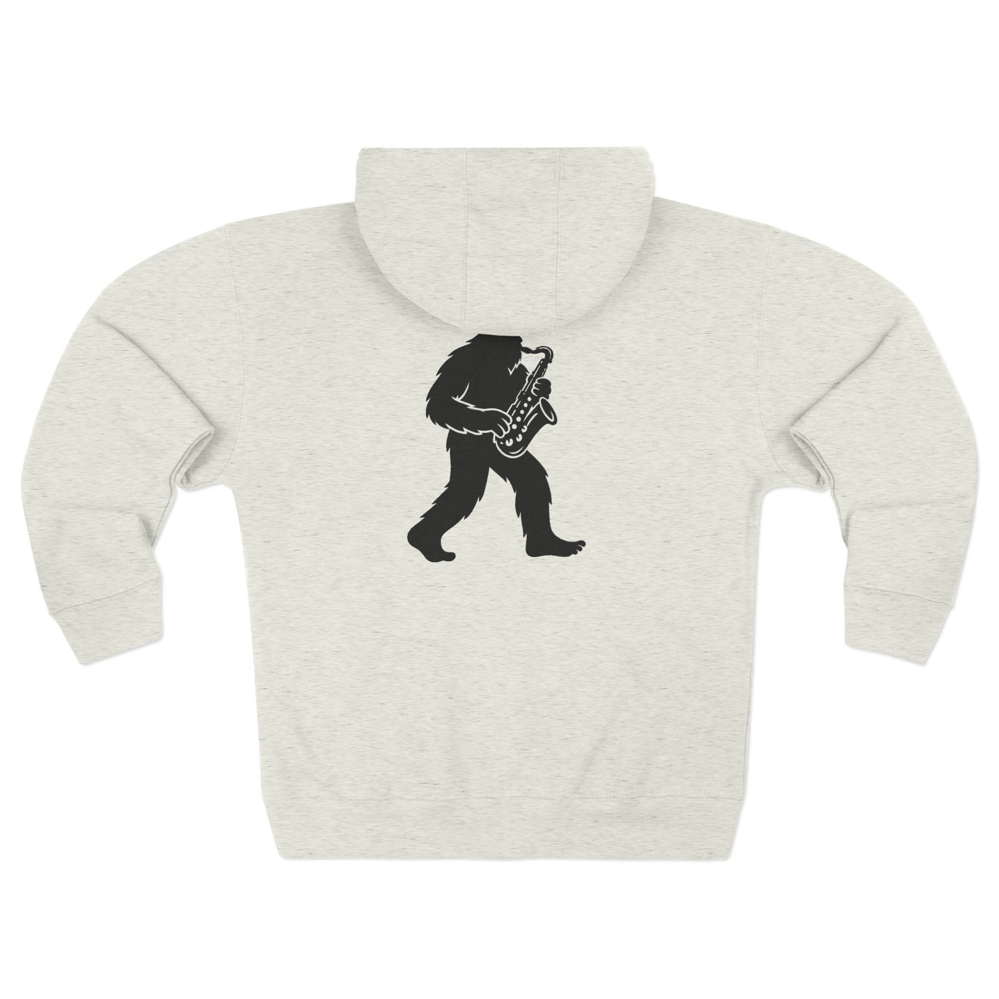 Ventana Saxsquatch Unisex - Zip Cotton Blend Fleece Hoodie