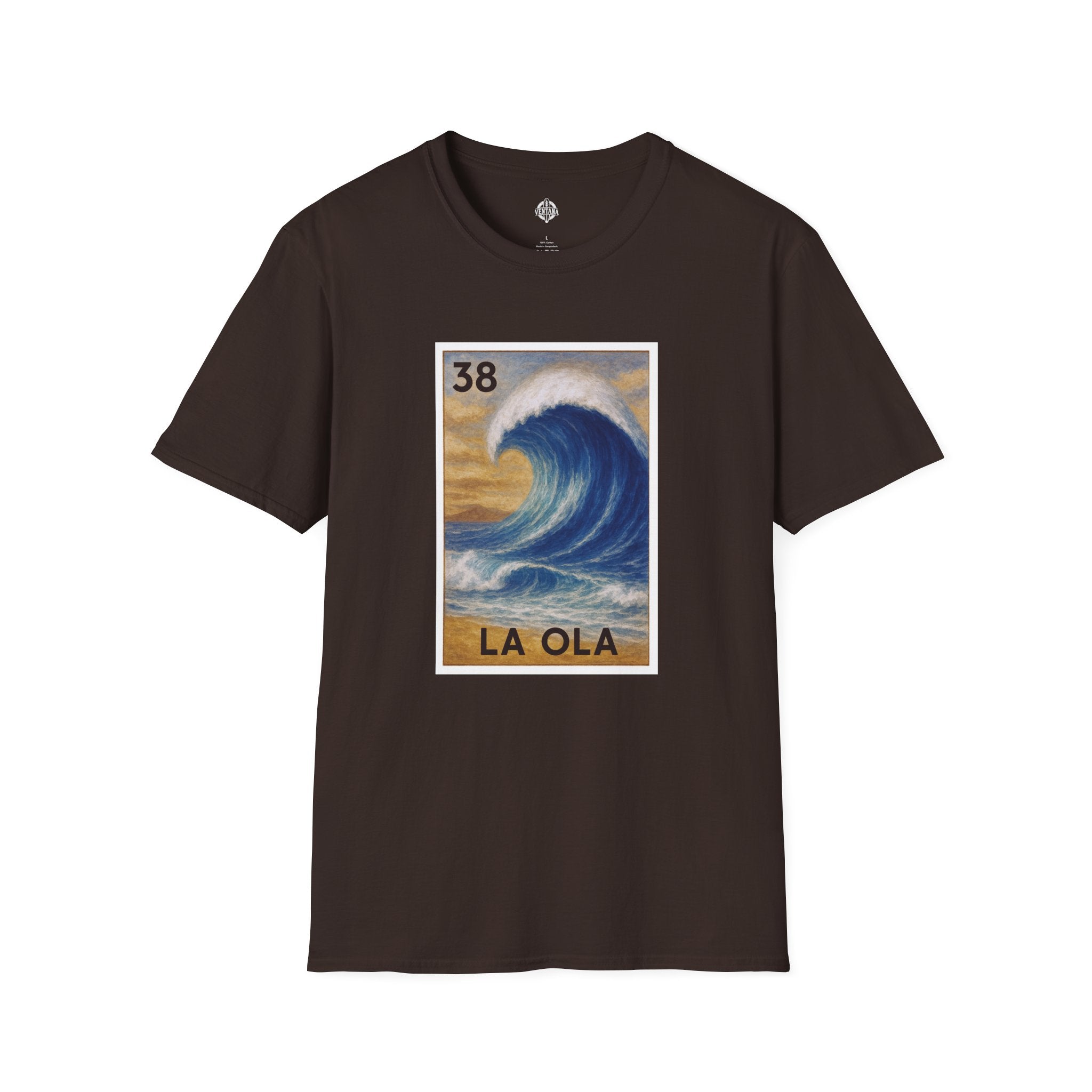 Wave Lotería Unisex - Soft Style U.S. Cotton T-Shirt (La Ola)