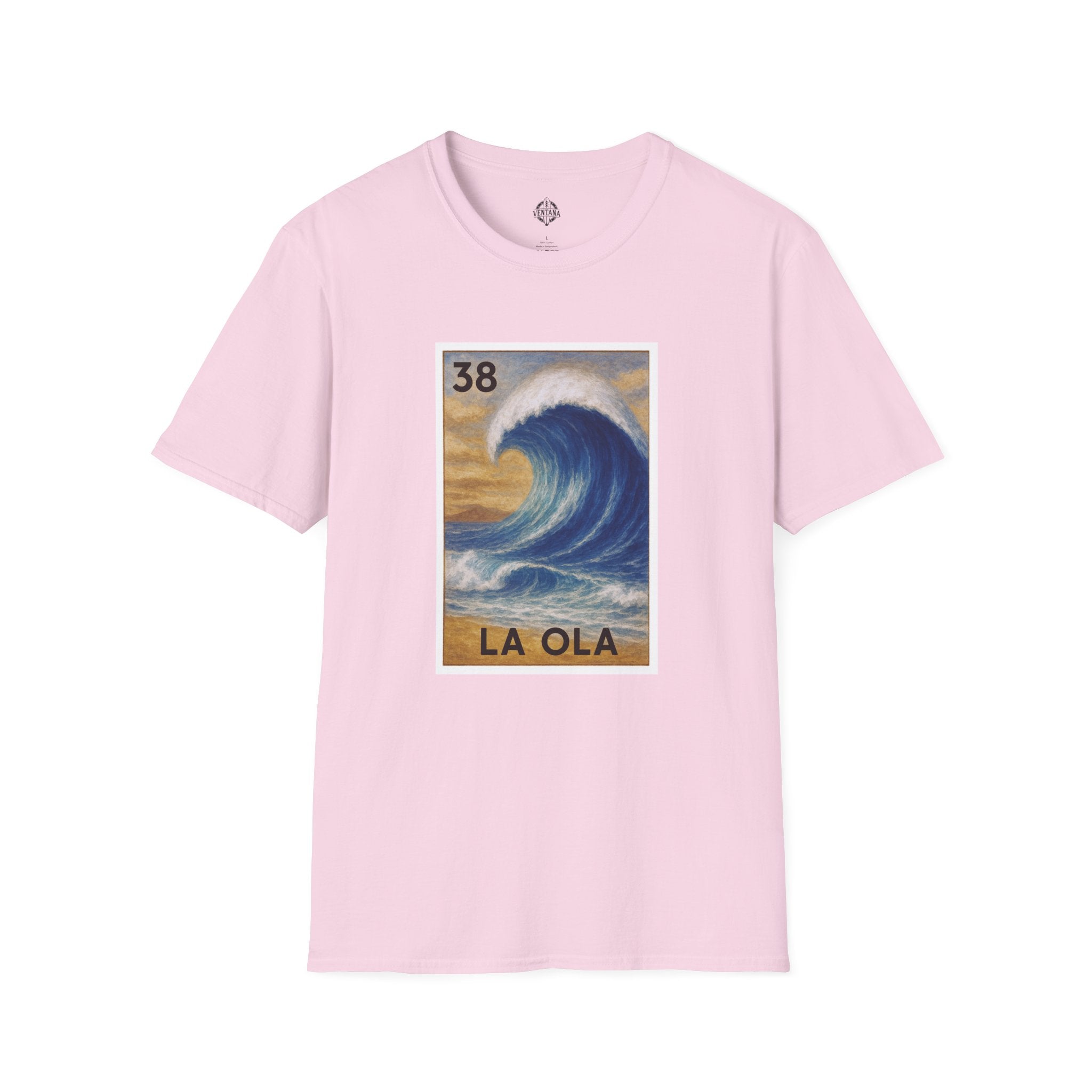 Wave Lotería Unisex - Soft Style U.S. Cotton T-Shirt (La Ola)