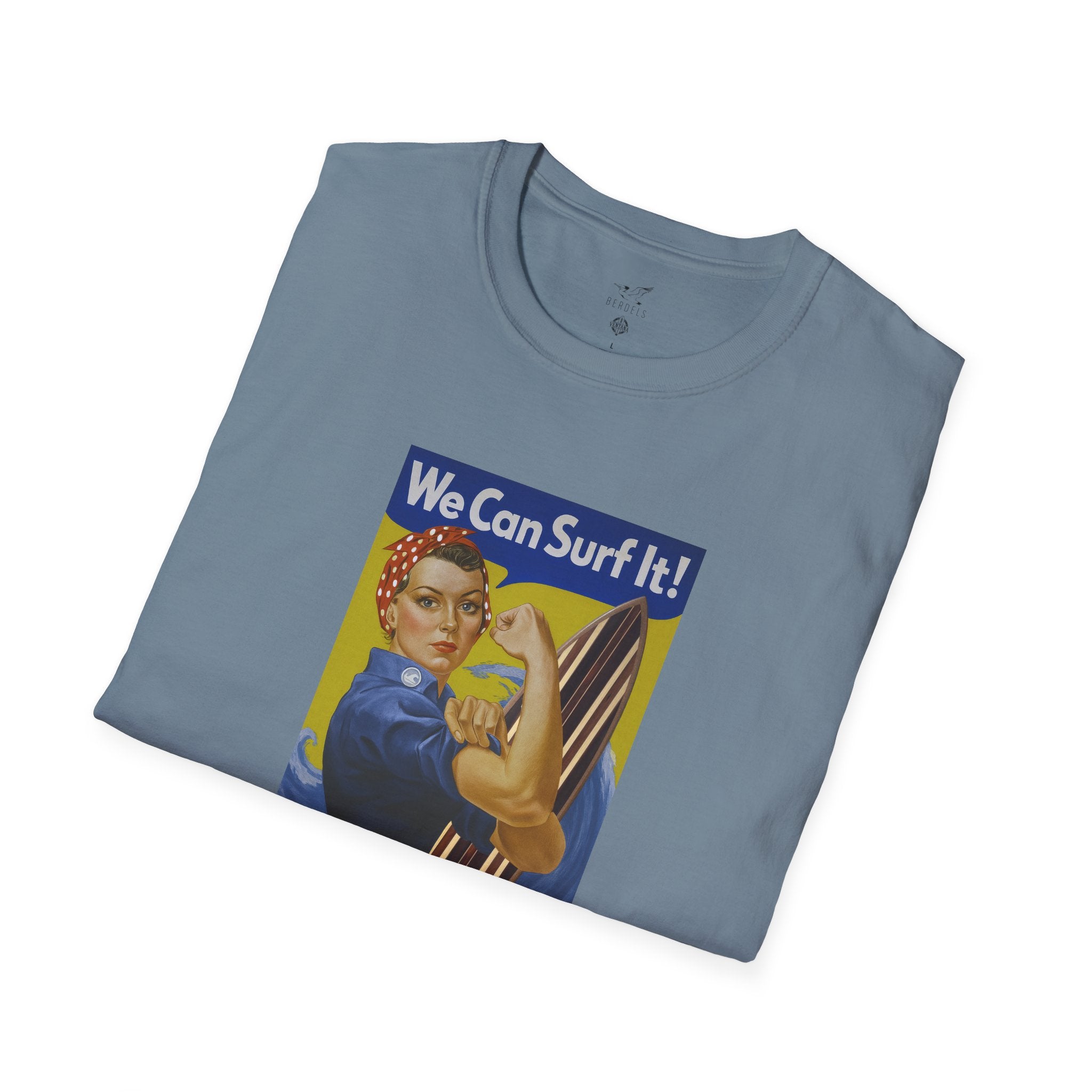 Rosie the Surfer Unisex - Soft Style U.S. Cotton T-Shirt