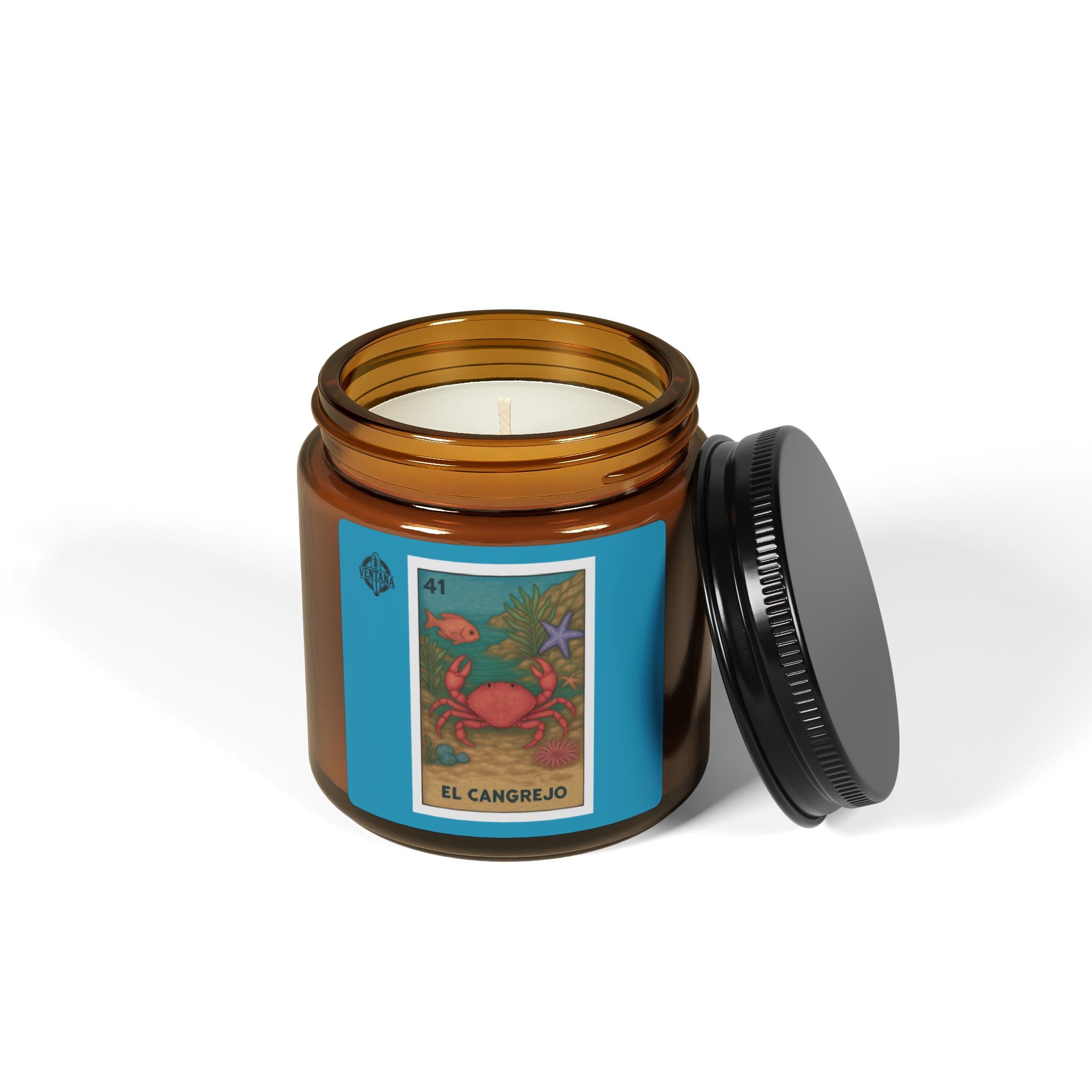 Crab Lotería - Scented Soy Candle (El Cangrejo)