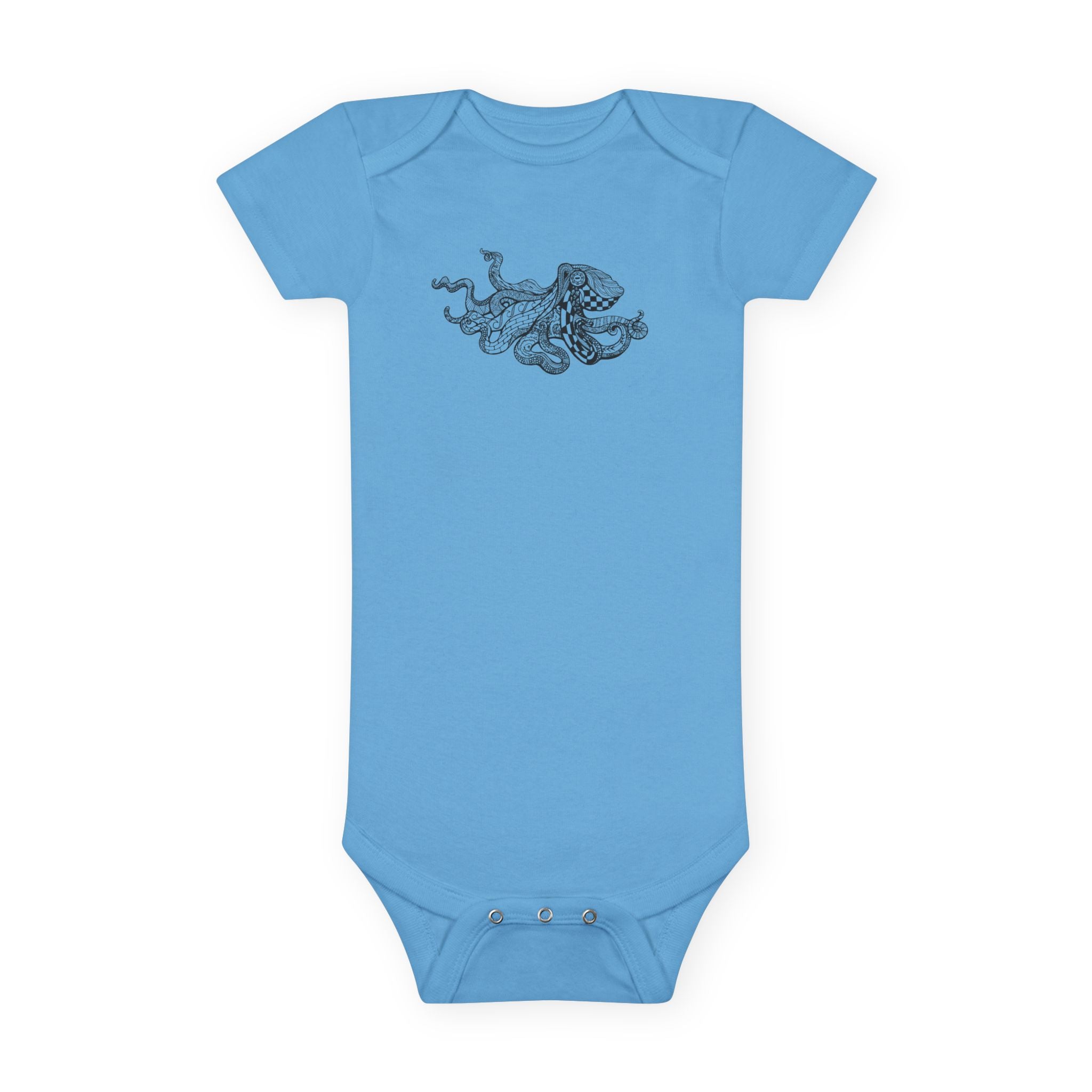 Ventangle Octopus - Baby Short Sleeve 100% Cotton Onesie