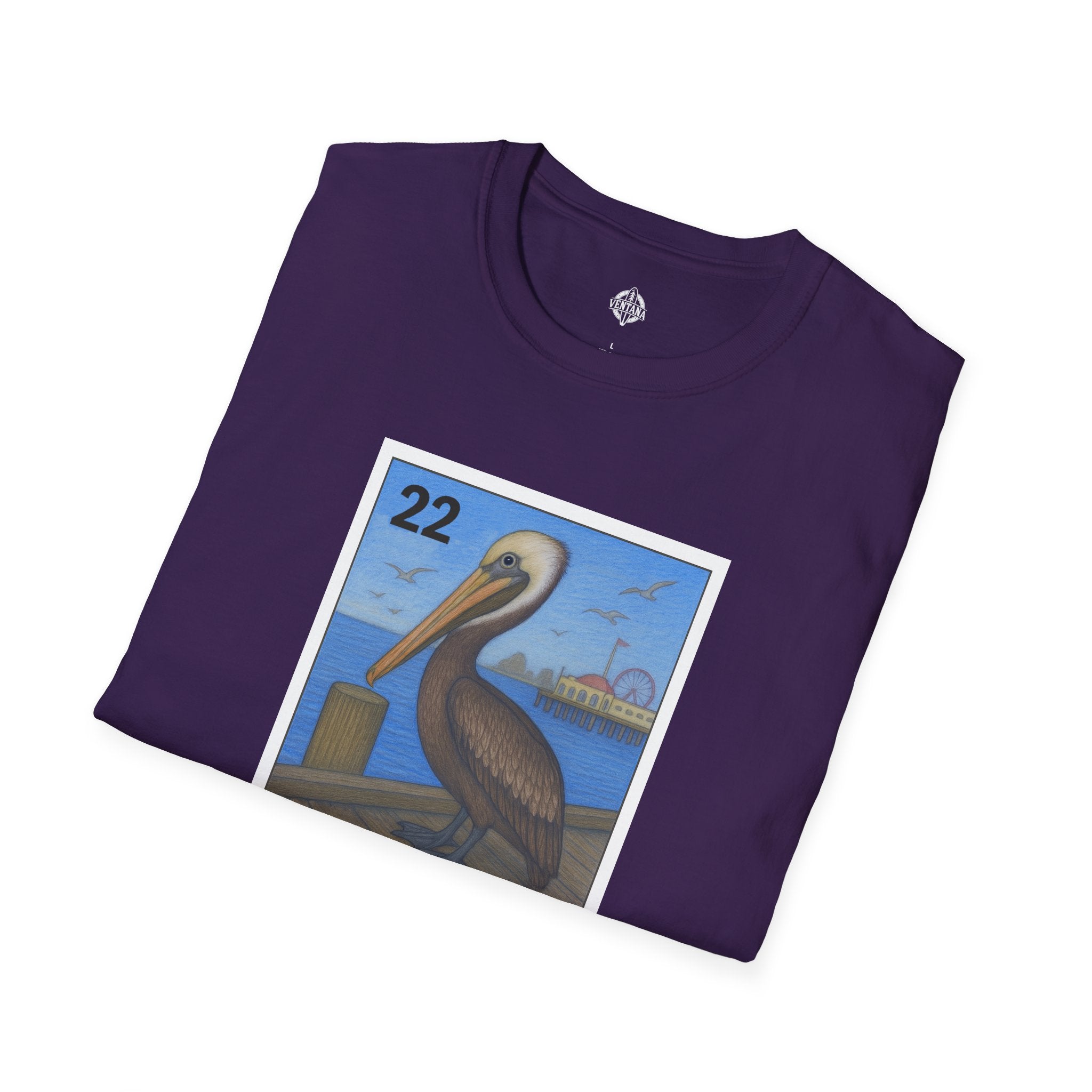 Pelican Lotería Unisex - Soft Style U.S. Cotton T-Shirt (El Pelícano)