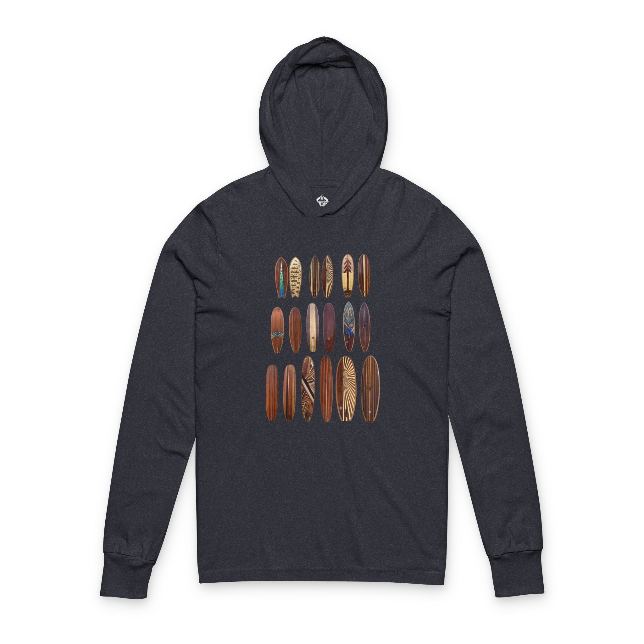 Ventana Wooden Surfboards Unisex - Cotton Long Sleeve Hooded T-Shirt