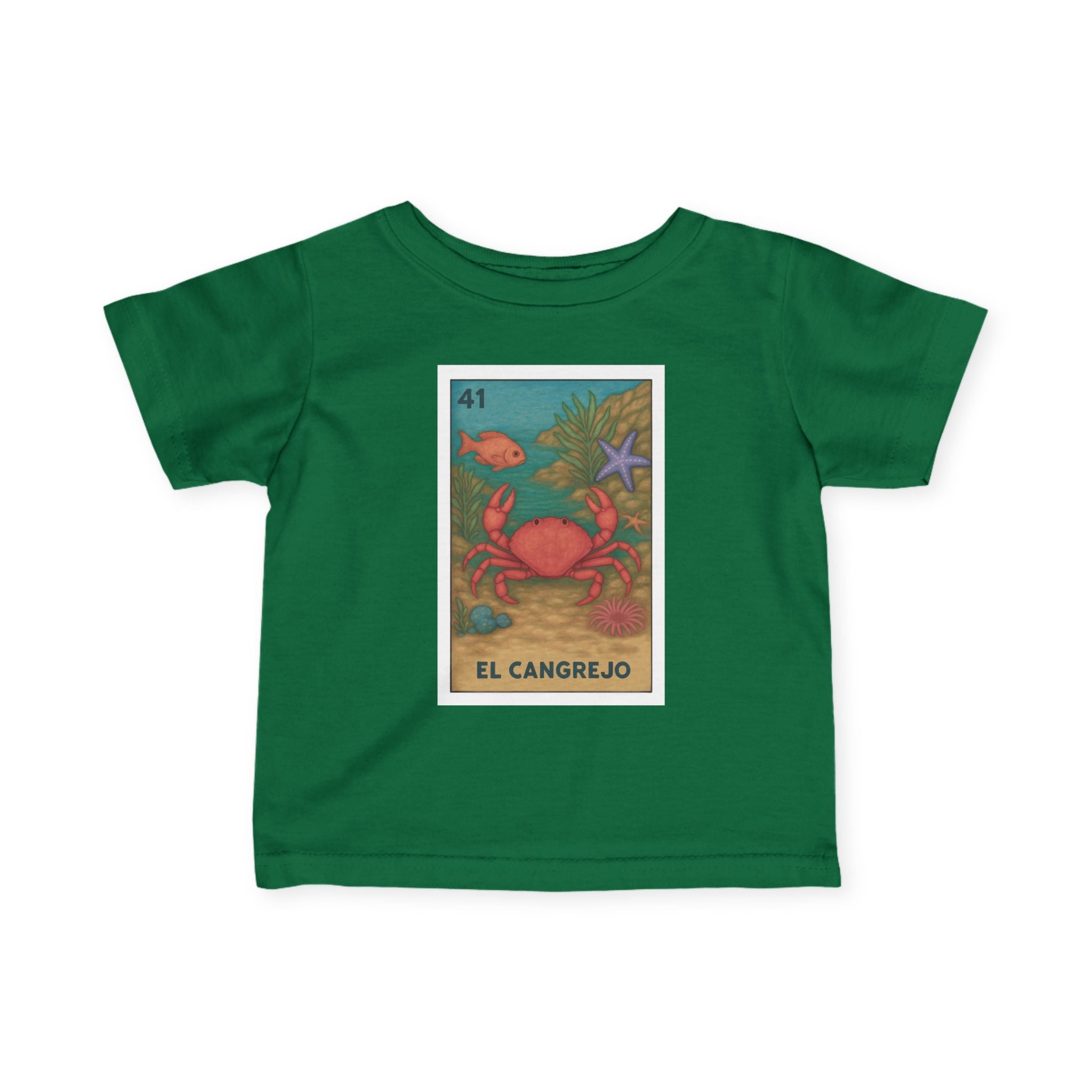 Crab Lotería - Infant 100% Cotton T-Shirt (El Cangrejo)
