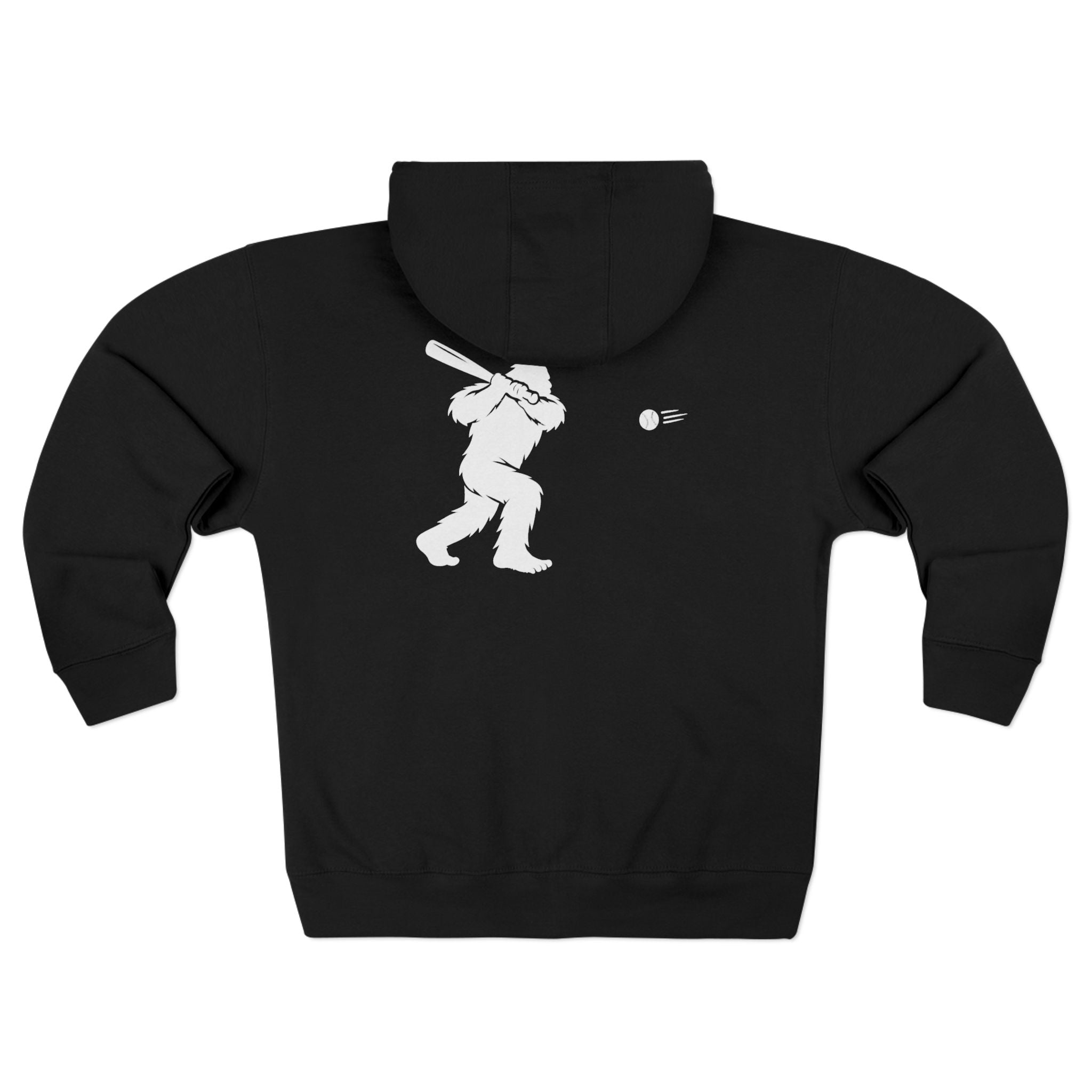 Ventana Sluggersquatch Unisex - Zip Cotton Blend Fleece Hoodie