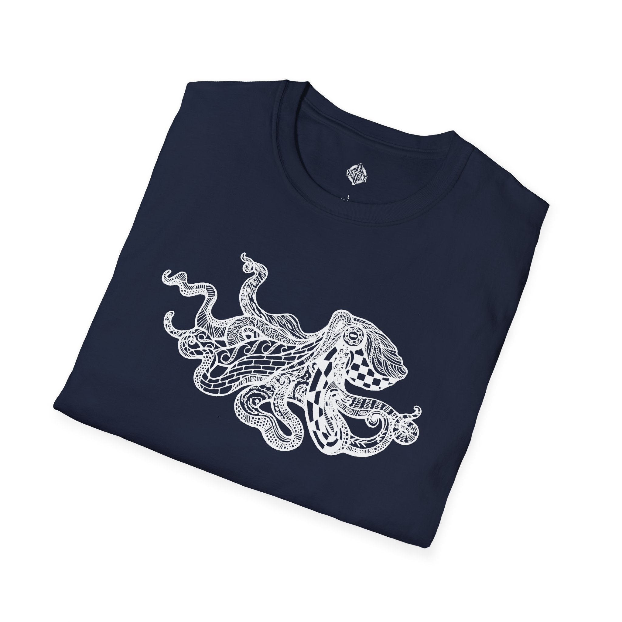 Ventangle Octopus Unisex - Soft Style U.S. Cotton T-Shirt
