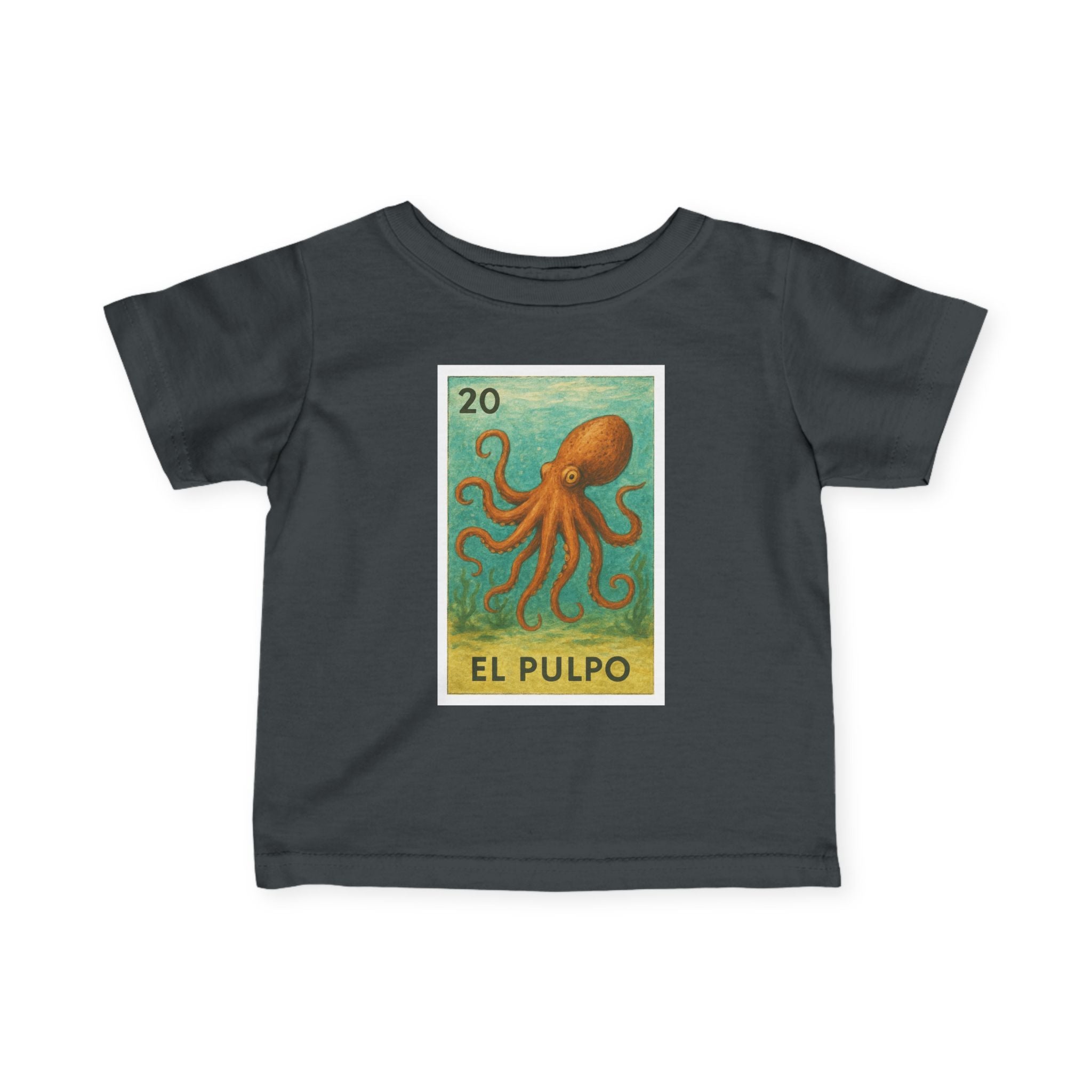 Octopus Lotería - Infant 100% Cotton T-Shirt (El Pulpo)
