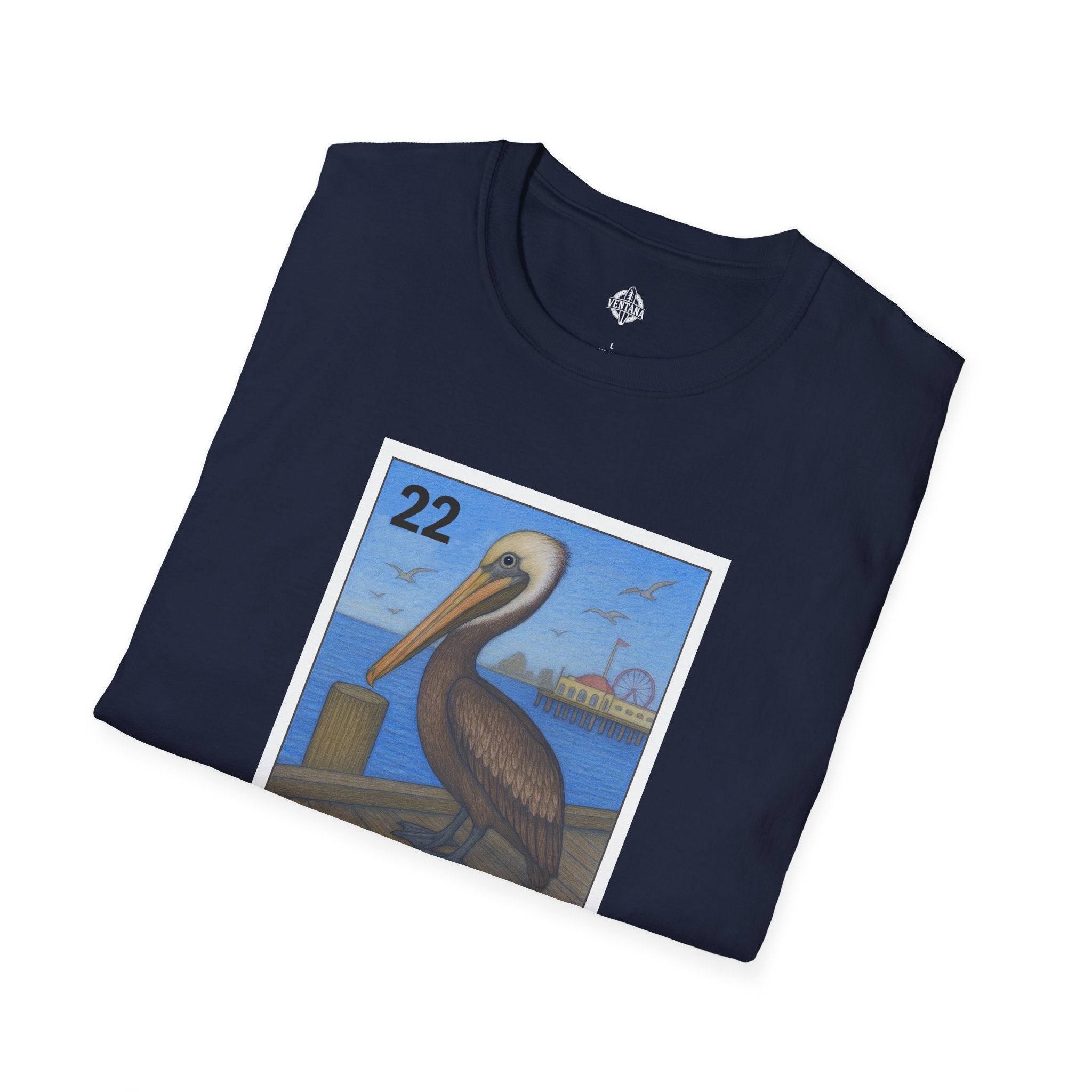 Pelican Lotería Unisex - Soft Style U.S. Cotton T-Shirt (El Pelícano)