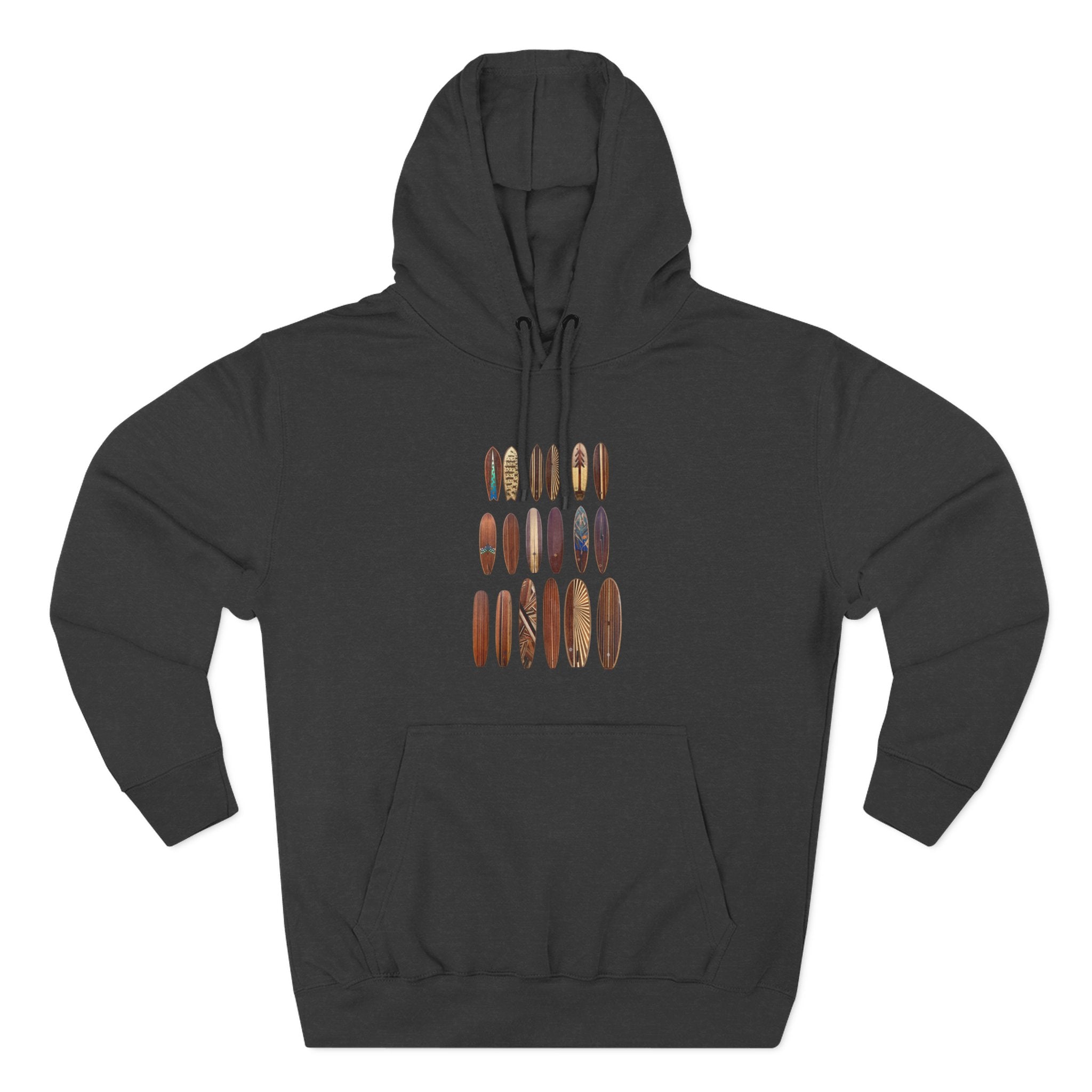 Ventana Wooden Surfboards Unisex - Pull-Over Cotton Blend Fleece Hoodie