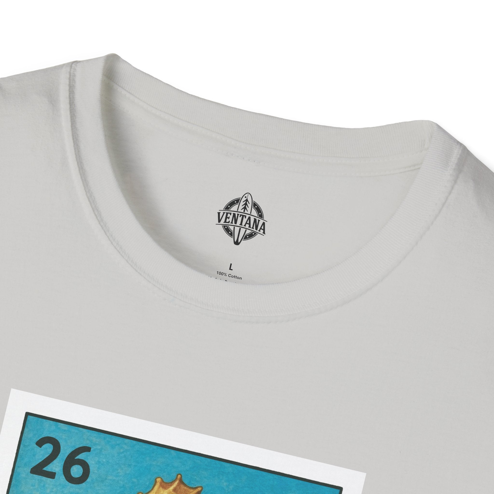 Seahorse Lotería Unisex - Soft Style U.S. Cotton T-Shirt (El Caballito del Mar)