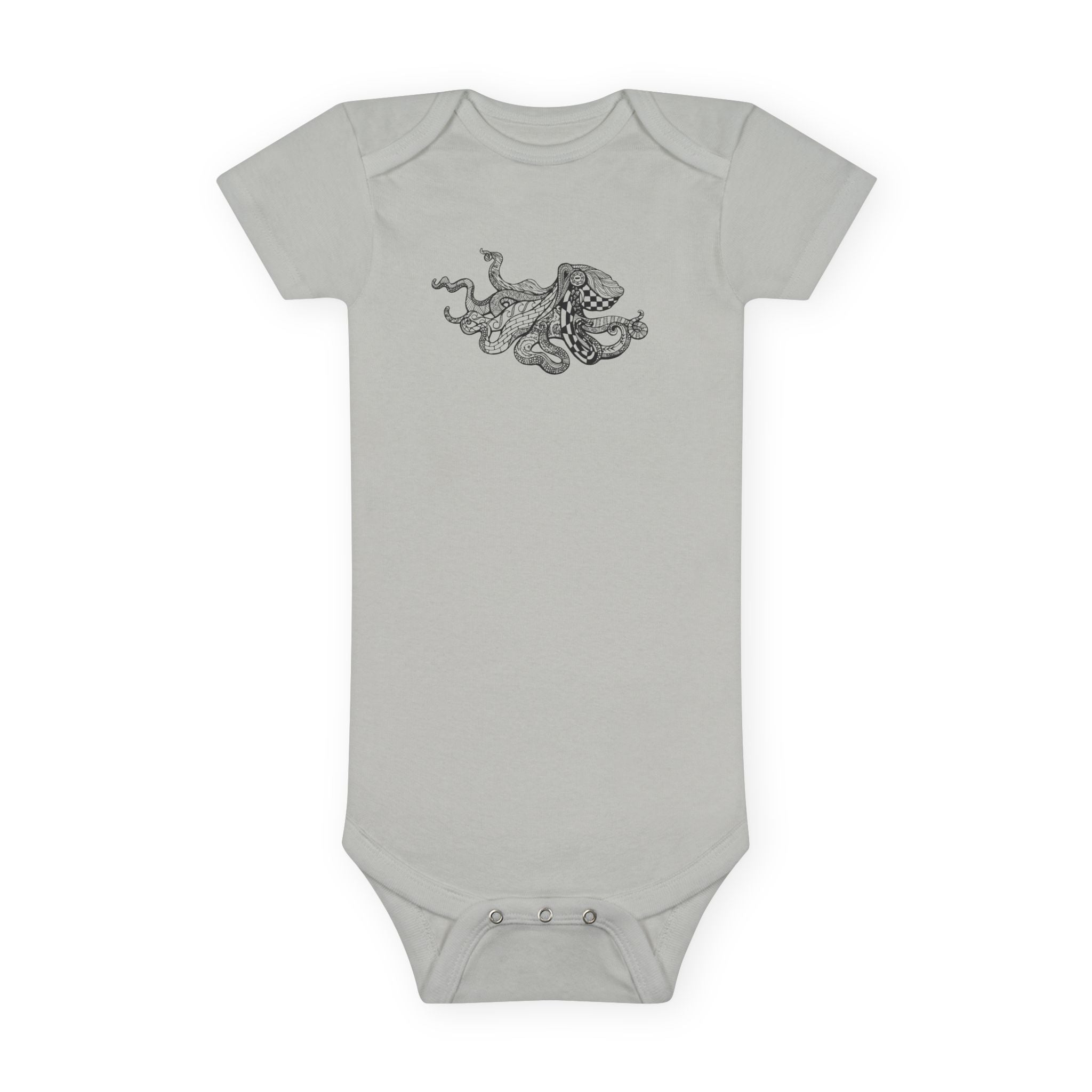 Ventangle Octopus - Baby Short Sleeve 100% Cotton Onesie