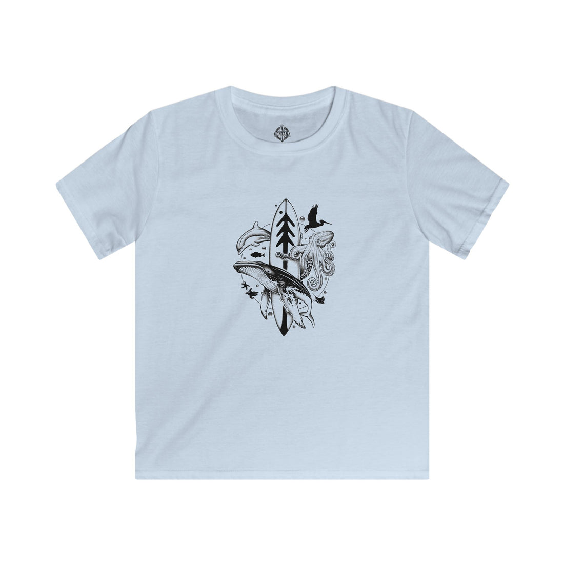 Ventana Monterey Bay by Thiago Bianchini Kids - Soft Style U.S. Cotton T-Shirt