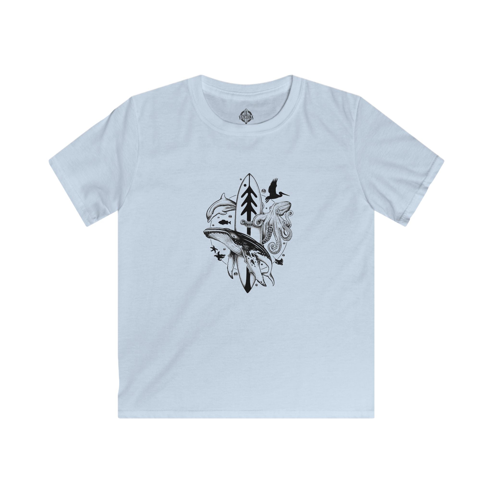 Ventana Monterey Bay by Thiago Bianchini Kids - Soft Style U.S. Cotton T-Shirt