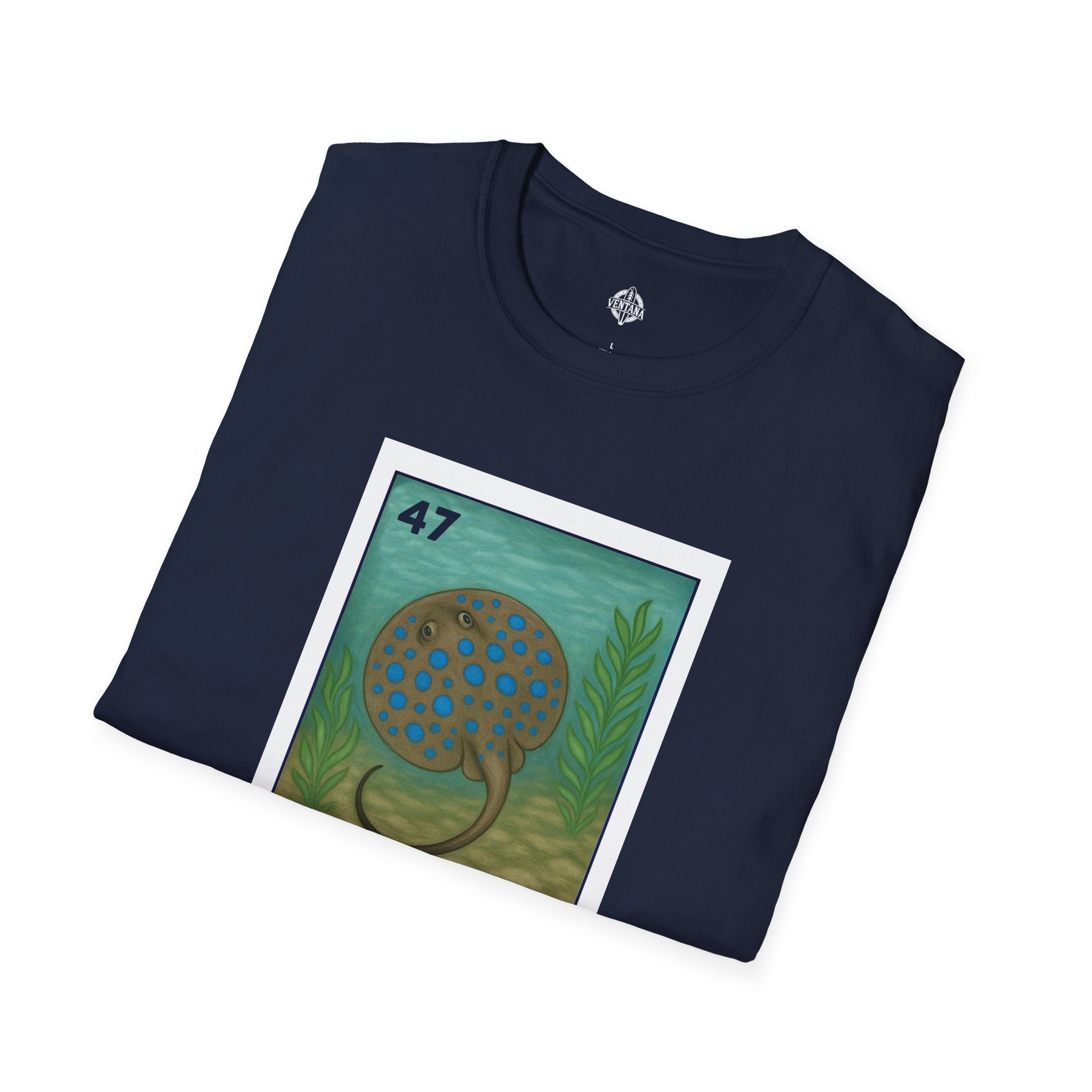 Stingray Lotería Unisex - Soft Style U.S. Cotton T-Shirt (La Raya Venenosa)