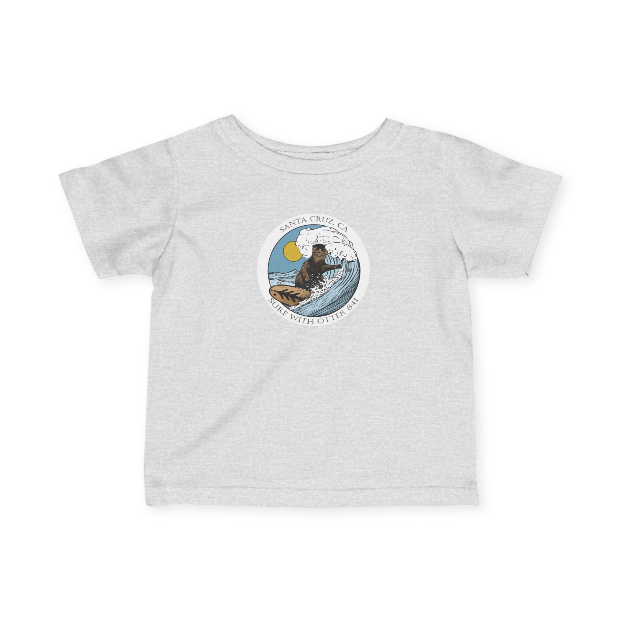Surf with Otter 841 Ventana by Thiago Bianchini - Infant 100% Cotton T-Shirt