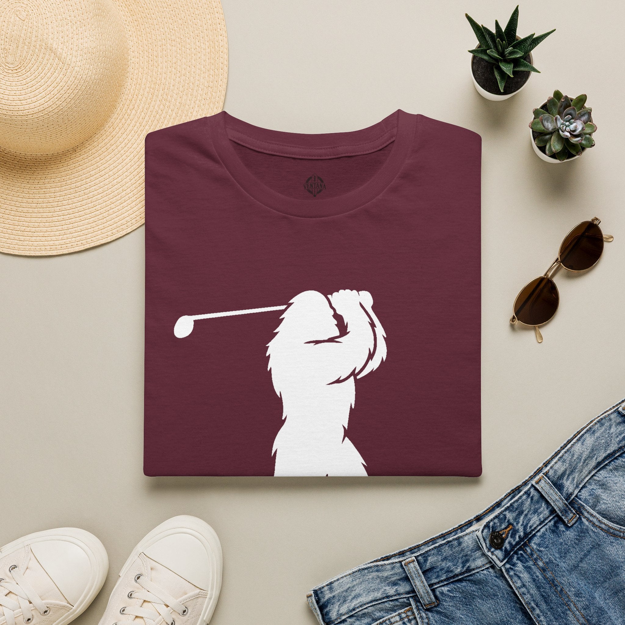 Ventana Golfsquatch Unisex - U.S. Cotton T-Shirt