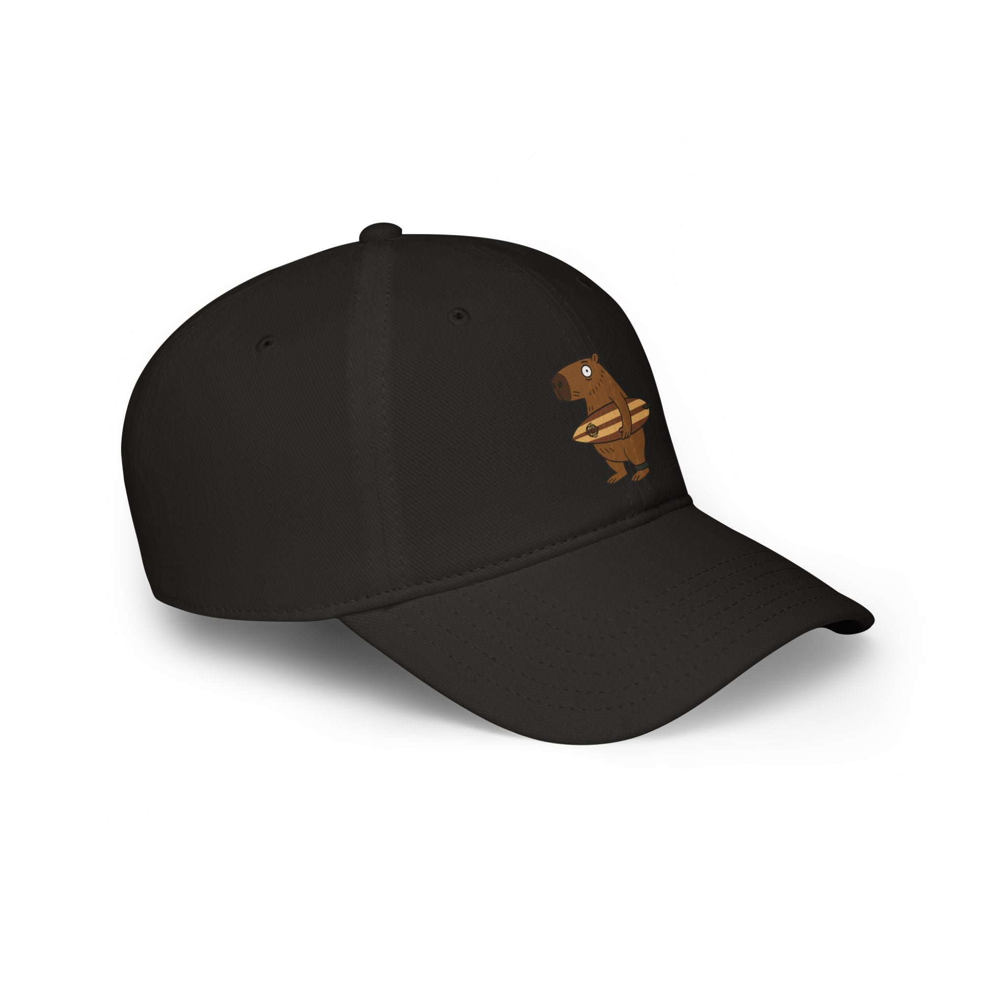 Capybara Surfer - 100% Cotton Baseball Cap