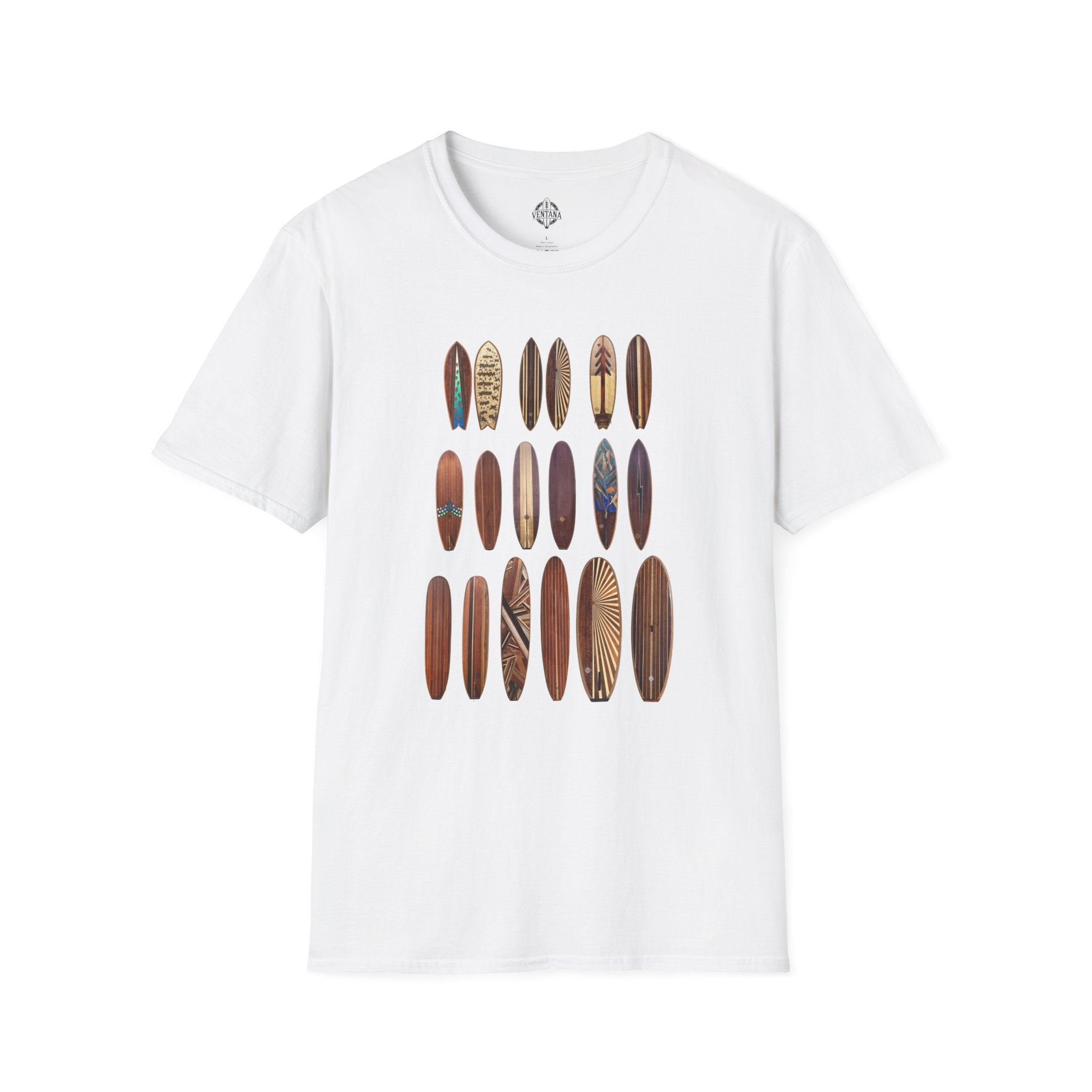 Ventana Wooden Surfboards Unisex - Soft Style U.S. Cotton T-Shirt