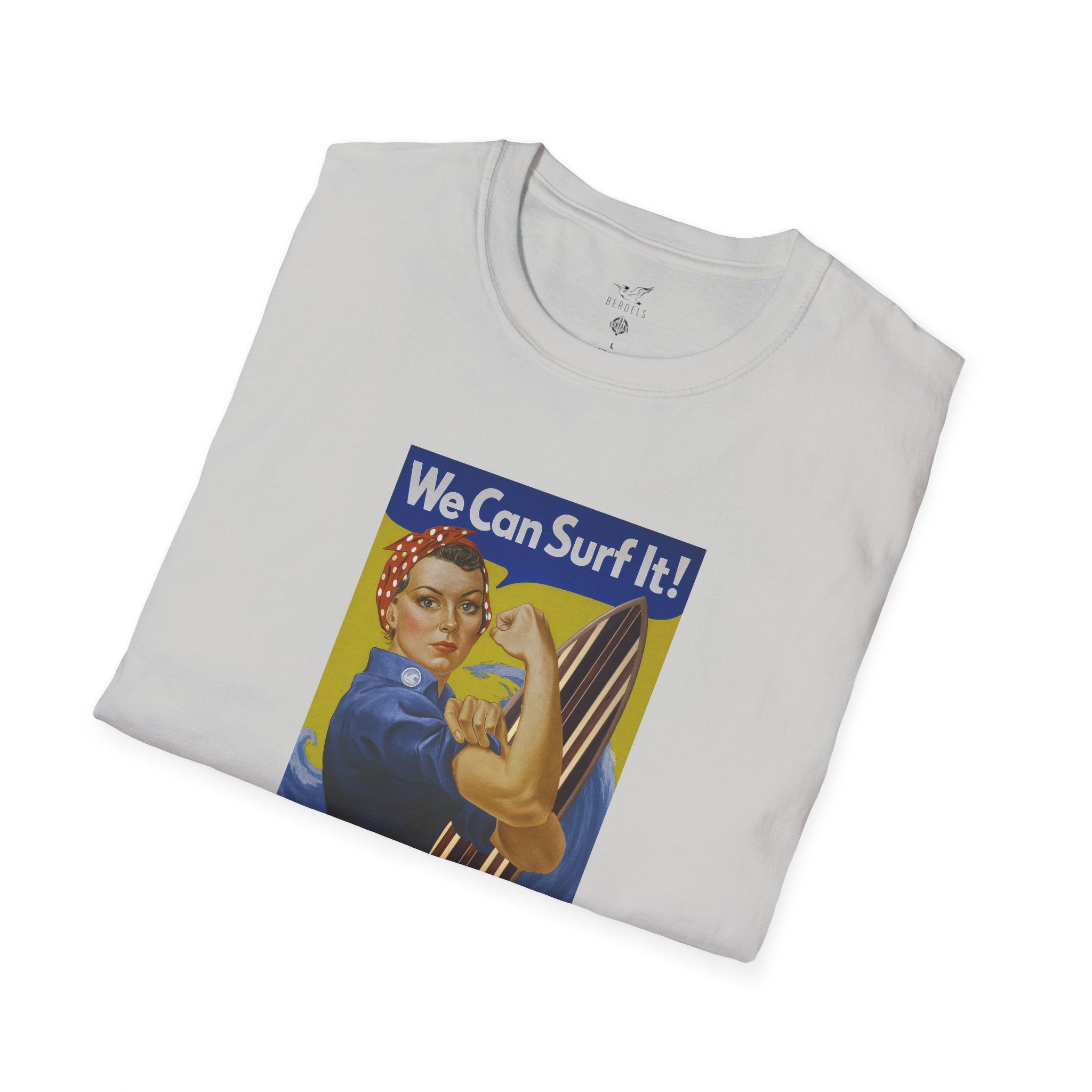 Rosie the Surfer Unisex - Soft Style U.S. Cotton T-Shirt