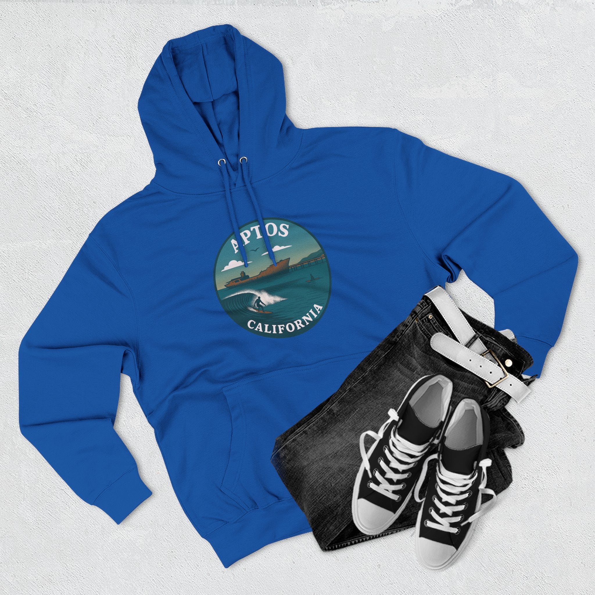 Aptos California Classic Unisex - Pull-Over Cotton Blend Fleece Hoodie